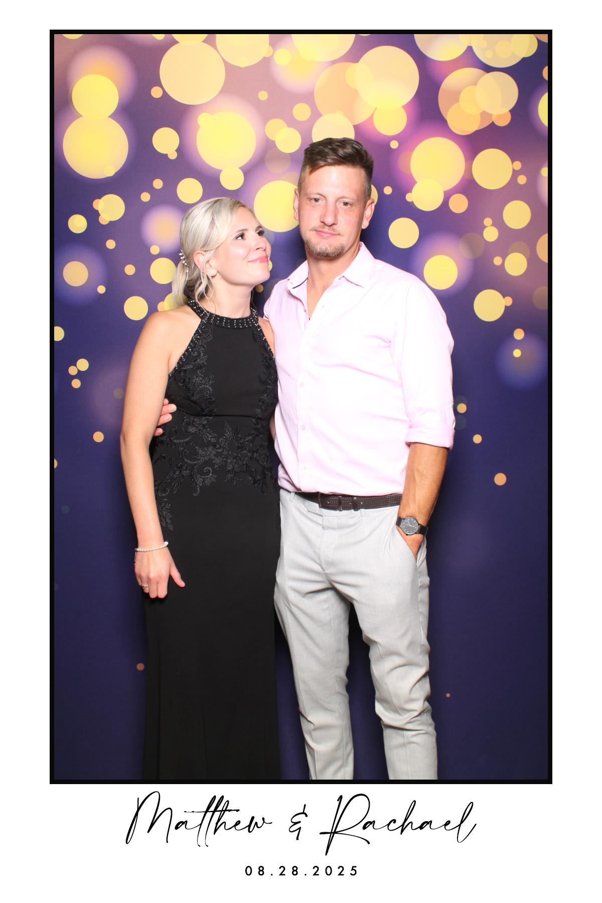 Matthew & Rachael | View more photos from the event at gallery.myselfiemirror.ca/u/romanmyselfiemirrorca/Matthew-Rachael