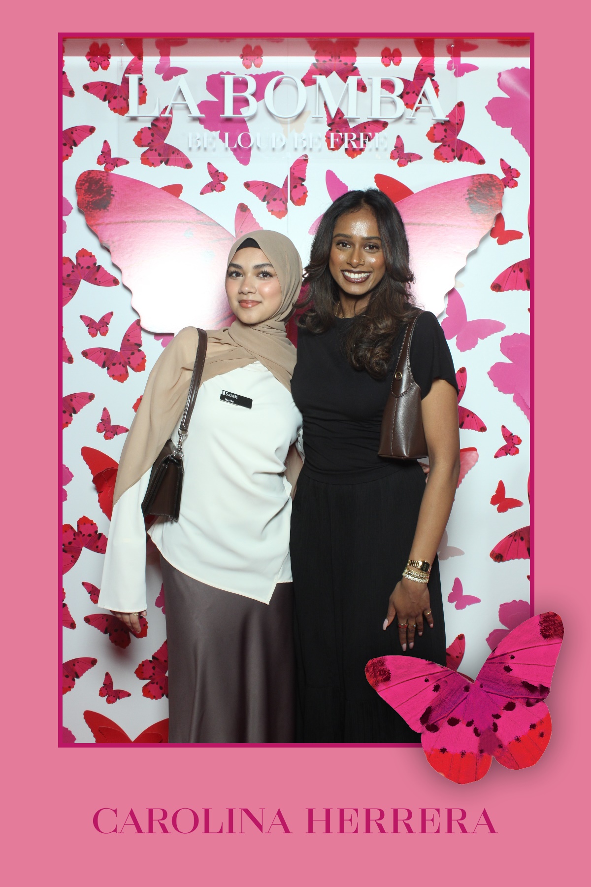 La Bomba by Carolina Herrera | View more photos from the event at gallery.myselfiemirror.ca/u/romanmyselfiemirrorca/La-Bomba-by-Carolina-Herrera