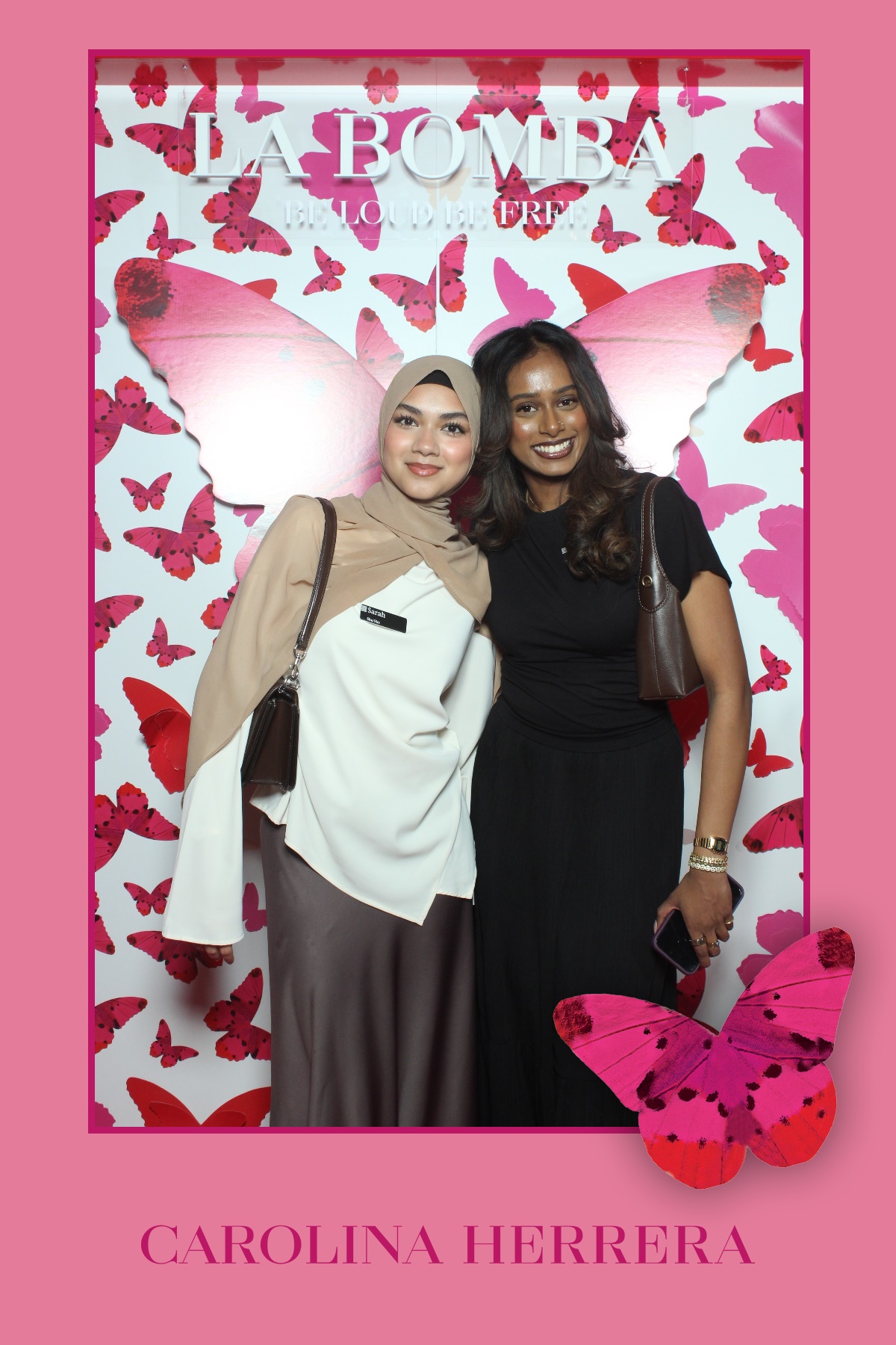 La Bomba by Carolina Herrera | View more photos from the event at gallery.myselfiemirror.ca/u/romanmyselfiemirrorca/La-Bomba-by-Carolina-Herrera