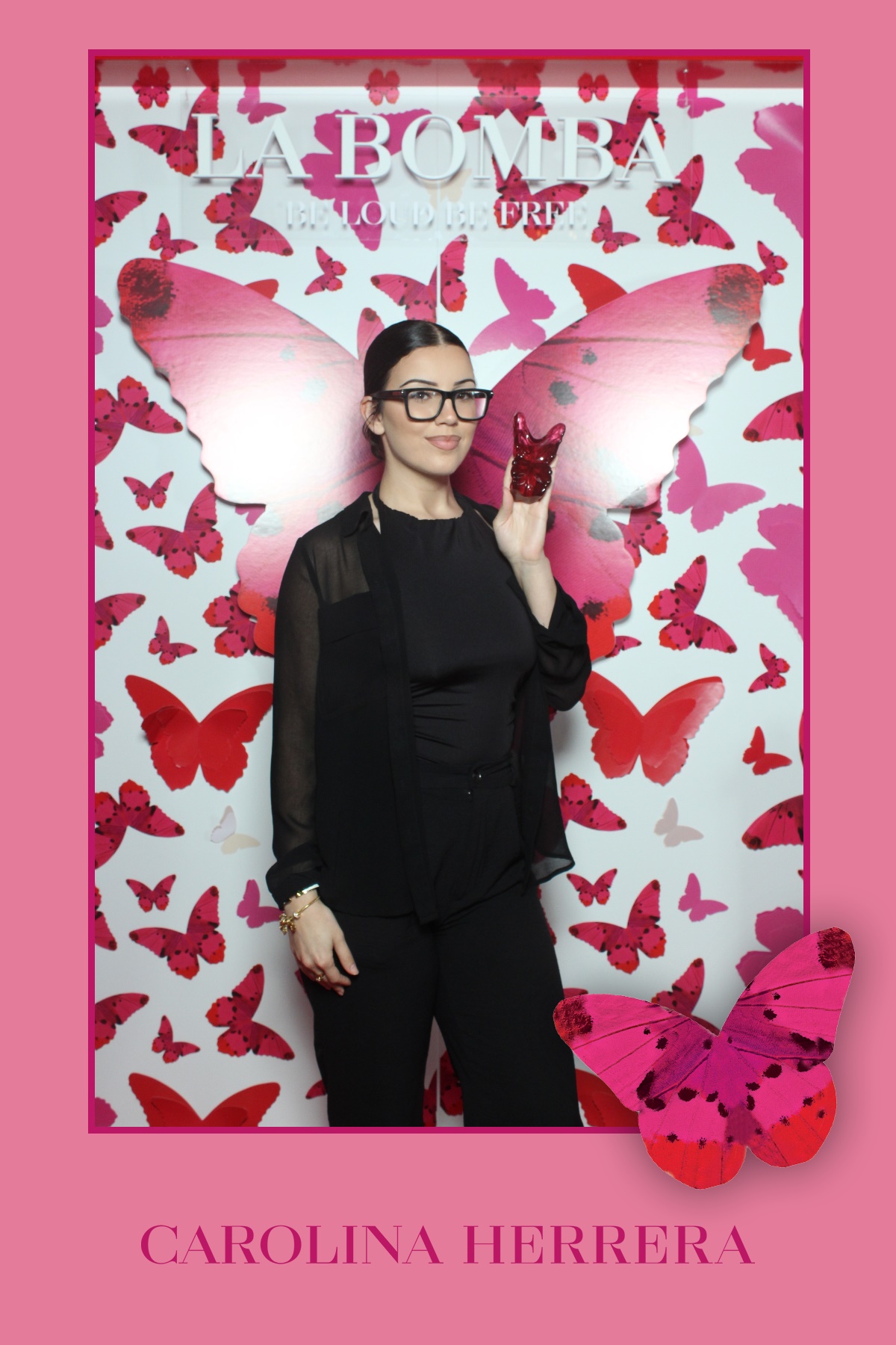 La Bomba by Carolina Herrera | View more photos from the event at gallery.myselfiemirror.ca/u/romanmyselfiemirrorca/La-Bomba-by-Carolina-Herrera