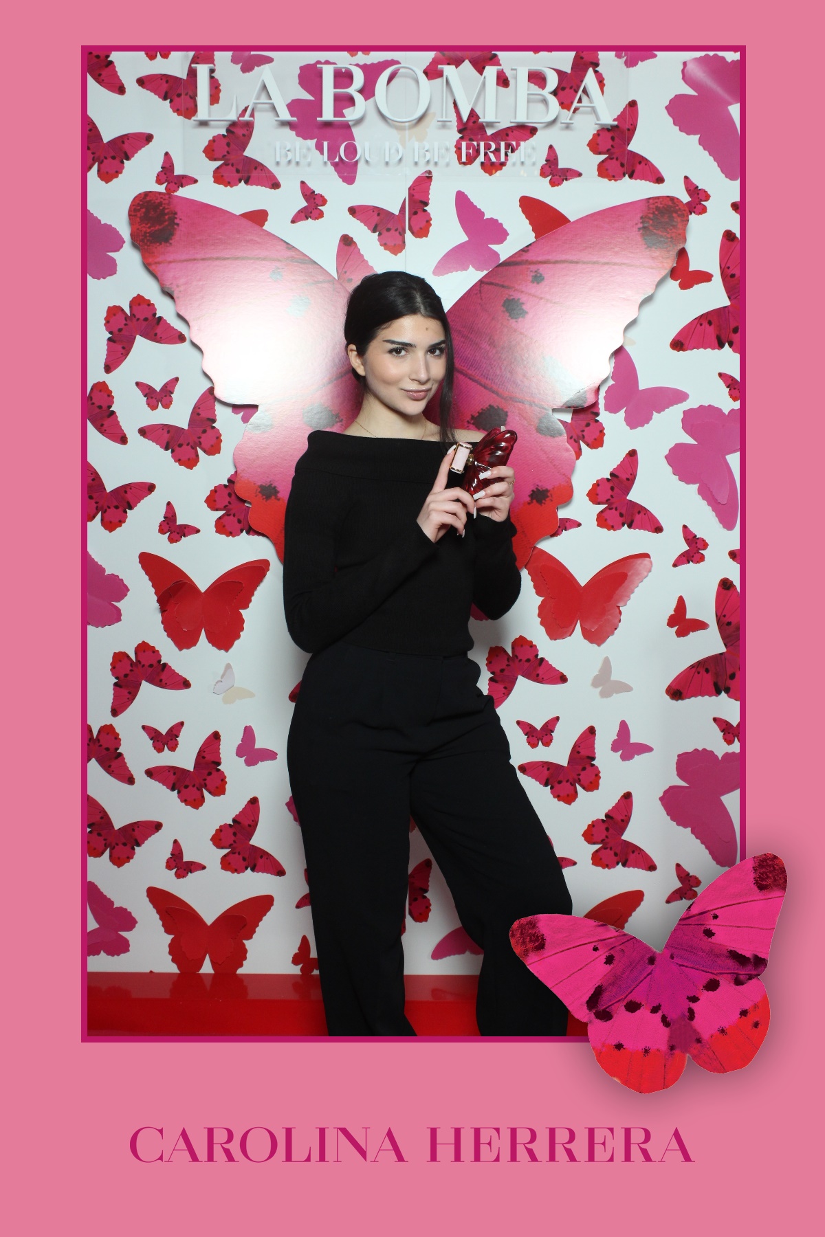 La Bomba by Carolina Herrera | View more photos from the event at gallery.myselfiemirror.ca/u/romanmyselfiemirrorca/La-Bomba-by-Carolina-Herrera