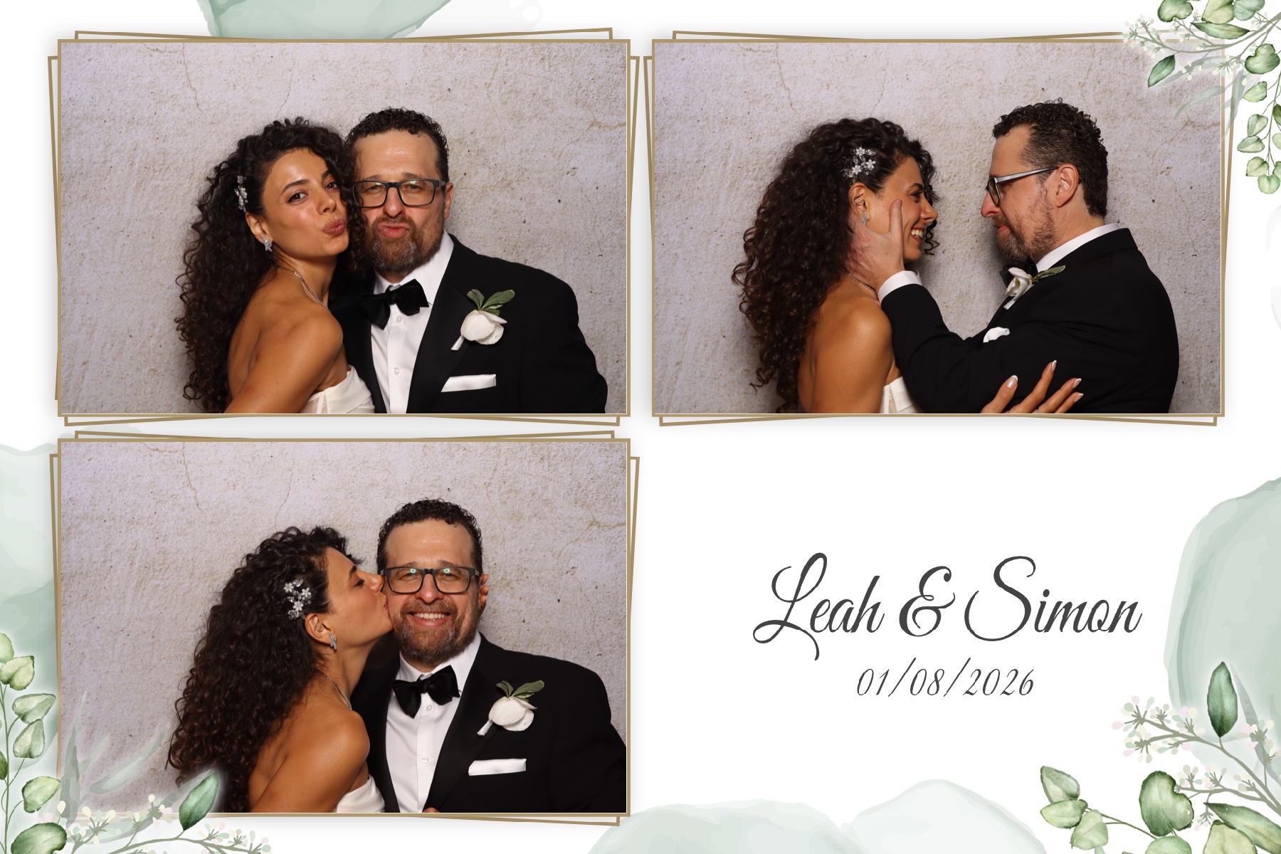 Leah & Simon  | View more photos from the event at gallery.myselfiemirror.ca/u/romanmyselfiemirrorca/Leah-Simon