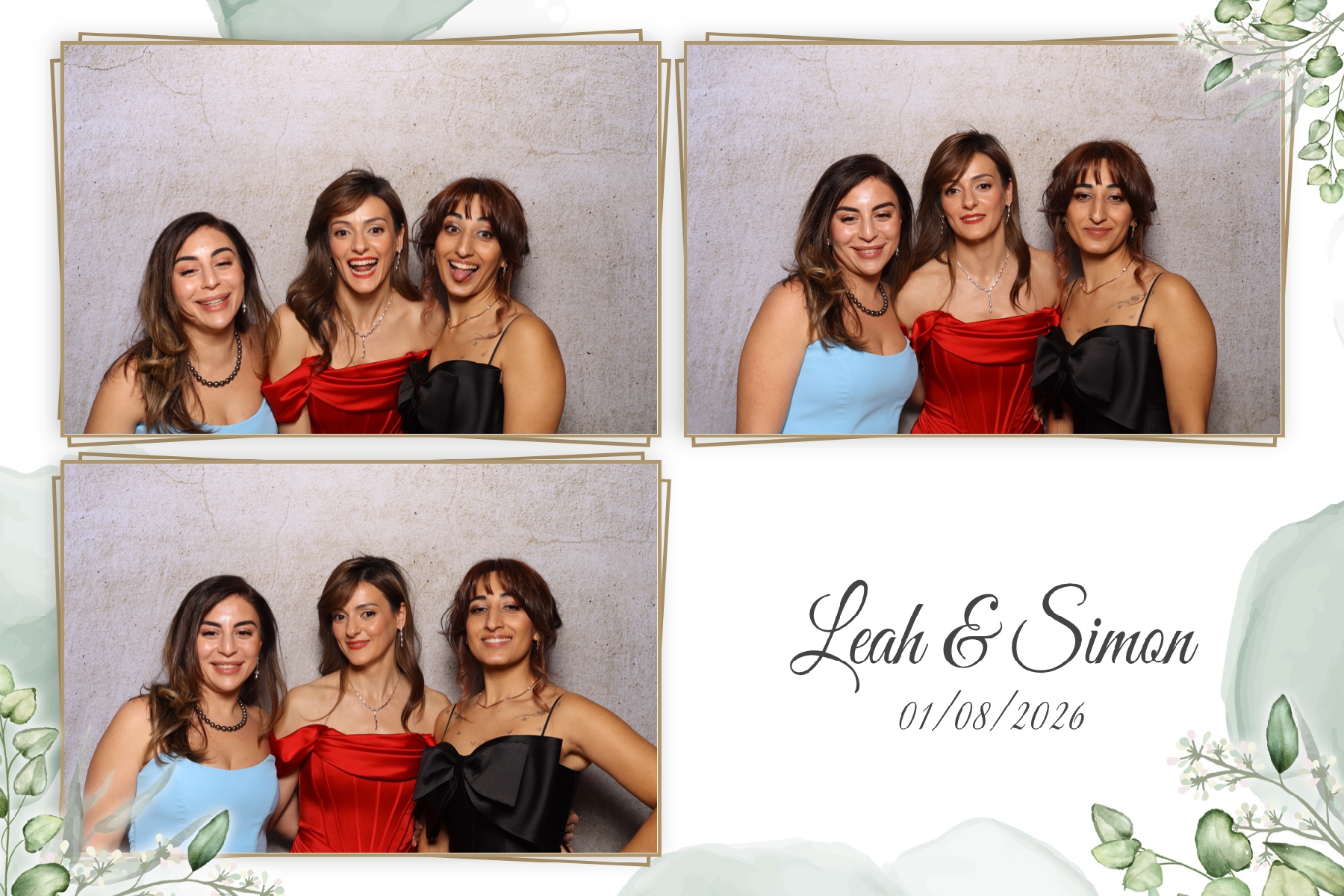 Leah & Simon  | View more photos from the event at gallery.myselfiemirror.ca/u/romanmyselfiemirrorca/Leah-Simon