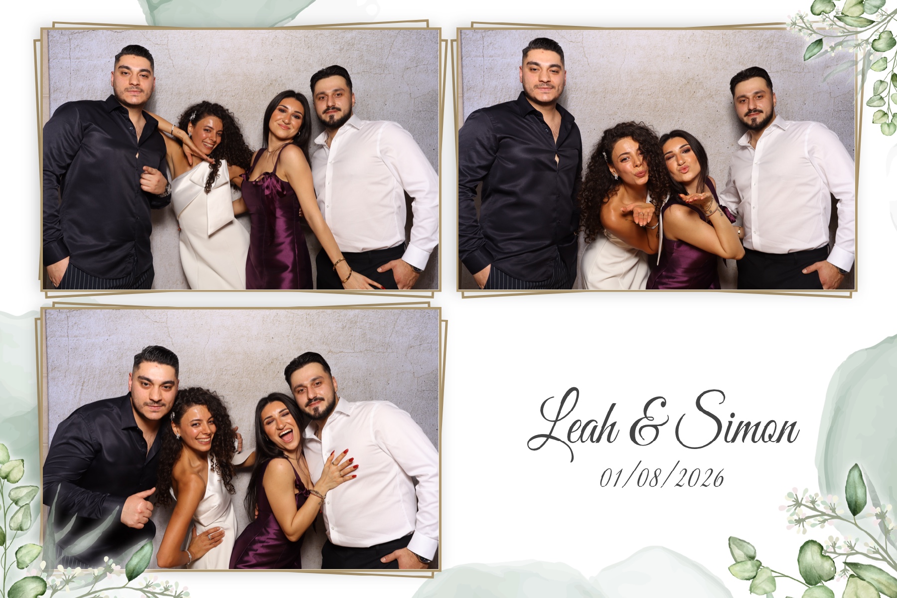 Leah & Simon  | View more photos from the event at gallery.myselfiemirror.ca/u/romanmyselfiemirrorca/Leah-Simon