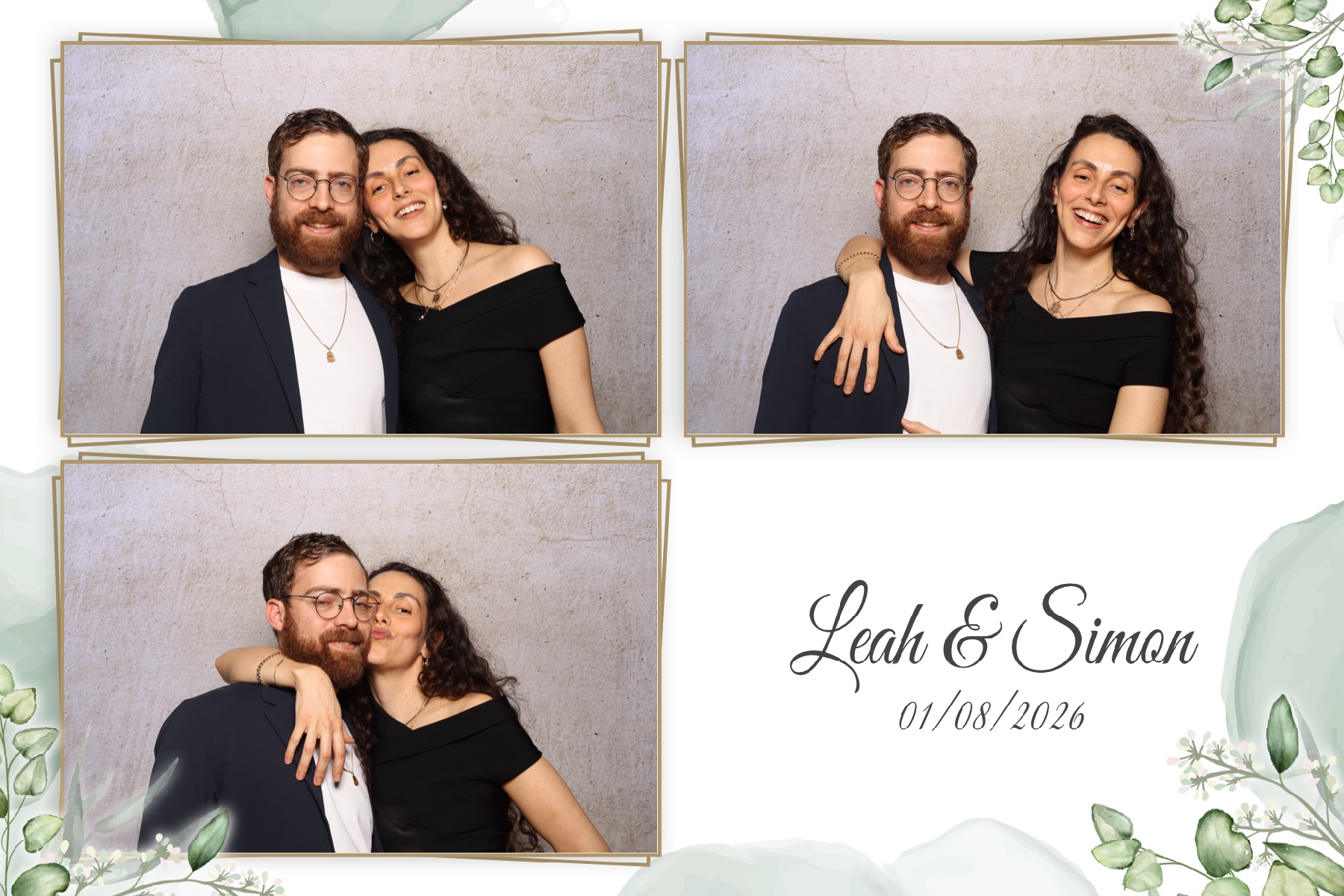 Leah & Simon  | View more photos from the event at gallery.myselfiemirror.ca/u/romanmyselfiemirrorca/Leah-Simon