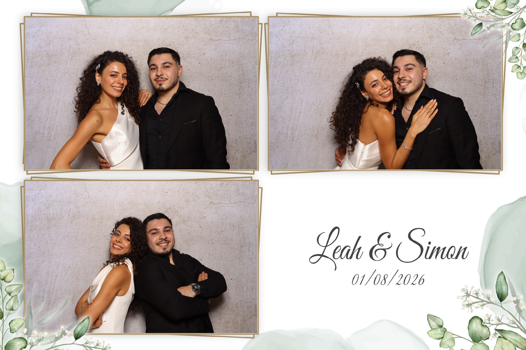 Leah & Simon  | View more photos from the event at gallery.myselfiemirror.ca/u/romanmyselfiemirrorca/Leah-Simon