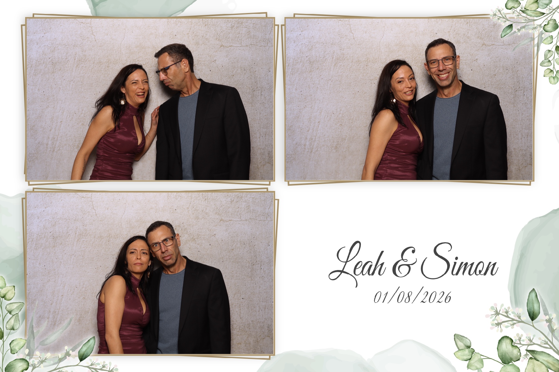 Leah & Simon  | View more photos from the event at gallery.myselfiemirror.ca/u/romanmyselfiemirrorca/Leah-Simon