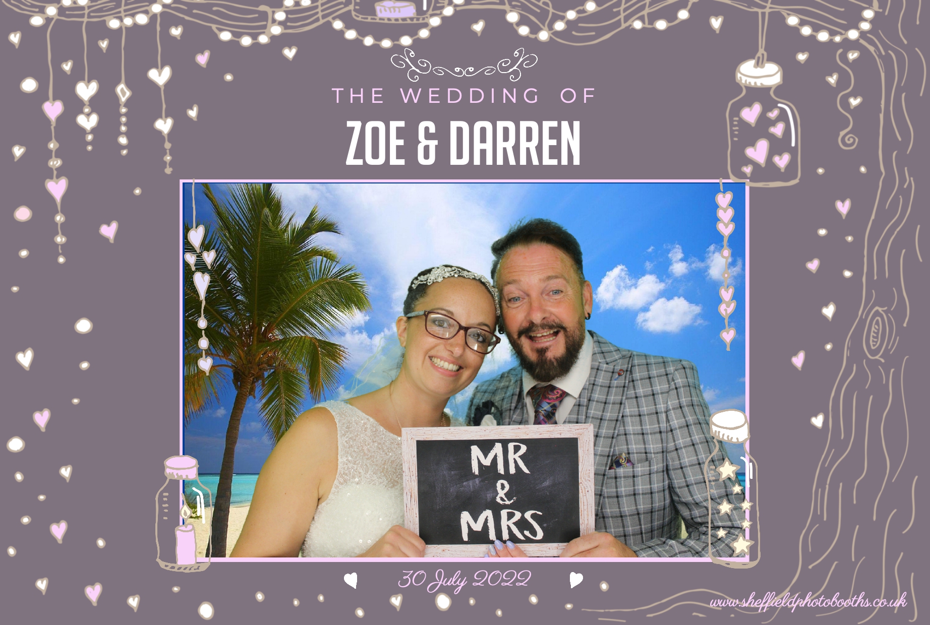 Mr & Mrs Darwin | View more photos from the event at gallery.4frontevents.co.uk/u/sheffieldphotobooths/Mr-Mrs-Darwin