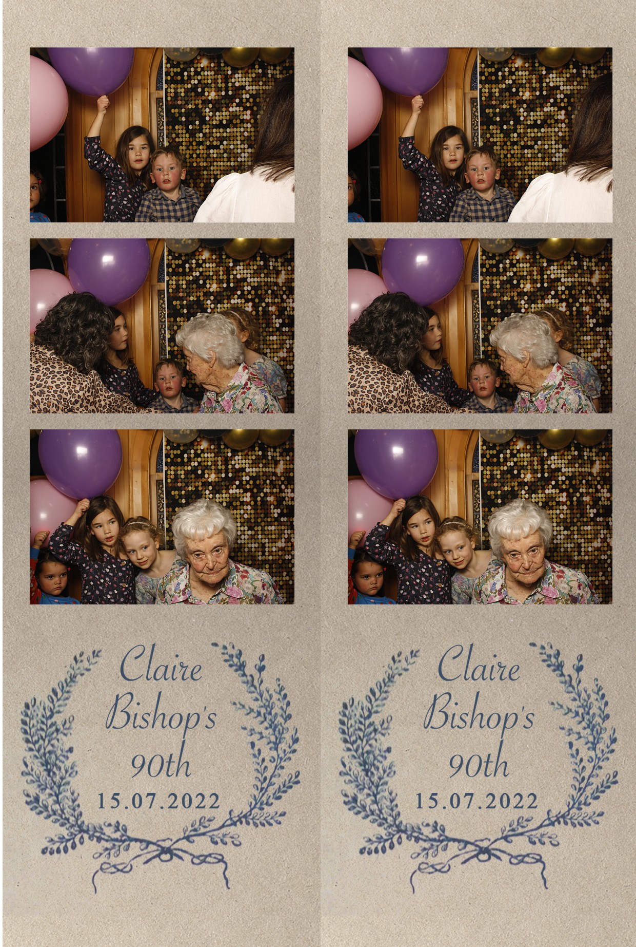 Claire Bishops' 90th Birthday Party! | View more photos from the event at wgtngallery.classicphotobooths.co.nz/u/wgtncpbgallery/Claire-Bishops-90th-Birthday-Party