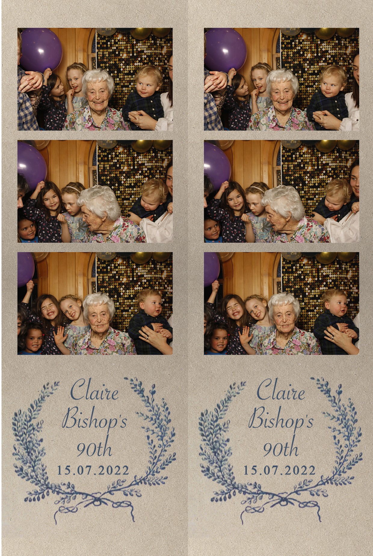 Claire Bishops' 90th Birthday Party! | View more photos from the event at wgtngallery.classicphotobooths.co.nz/u/wgtncpbgallery/Claire-Bishops-90th-Birthday-Party