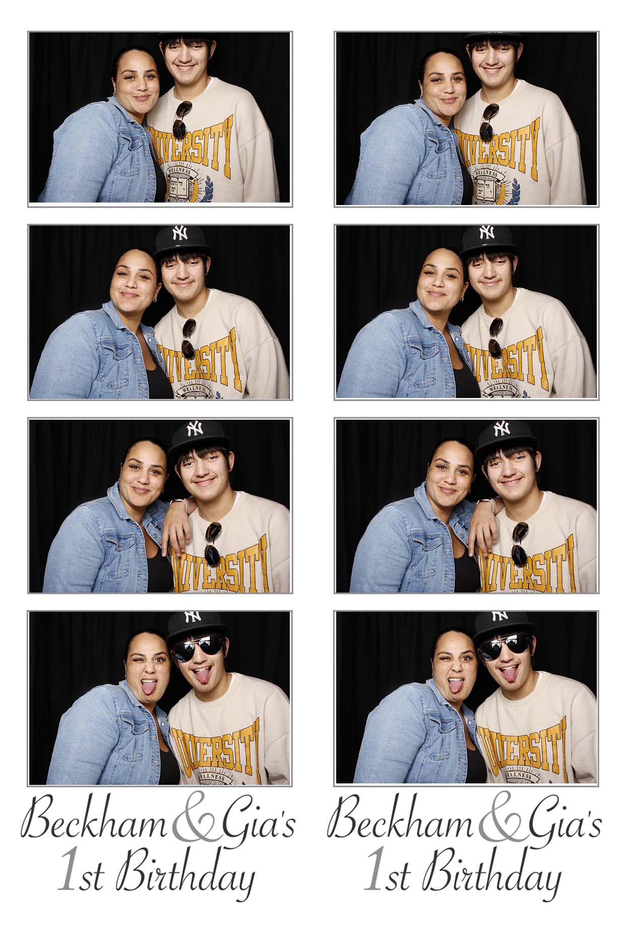 Beckham & Gia's  First Birthday | View more photos from the event at wgtngallery.classicphotobooths.co.nz/u/wgtncpbgallery/Beckham-Gias-First-Birthday