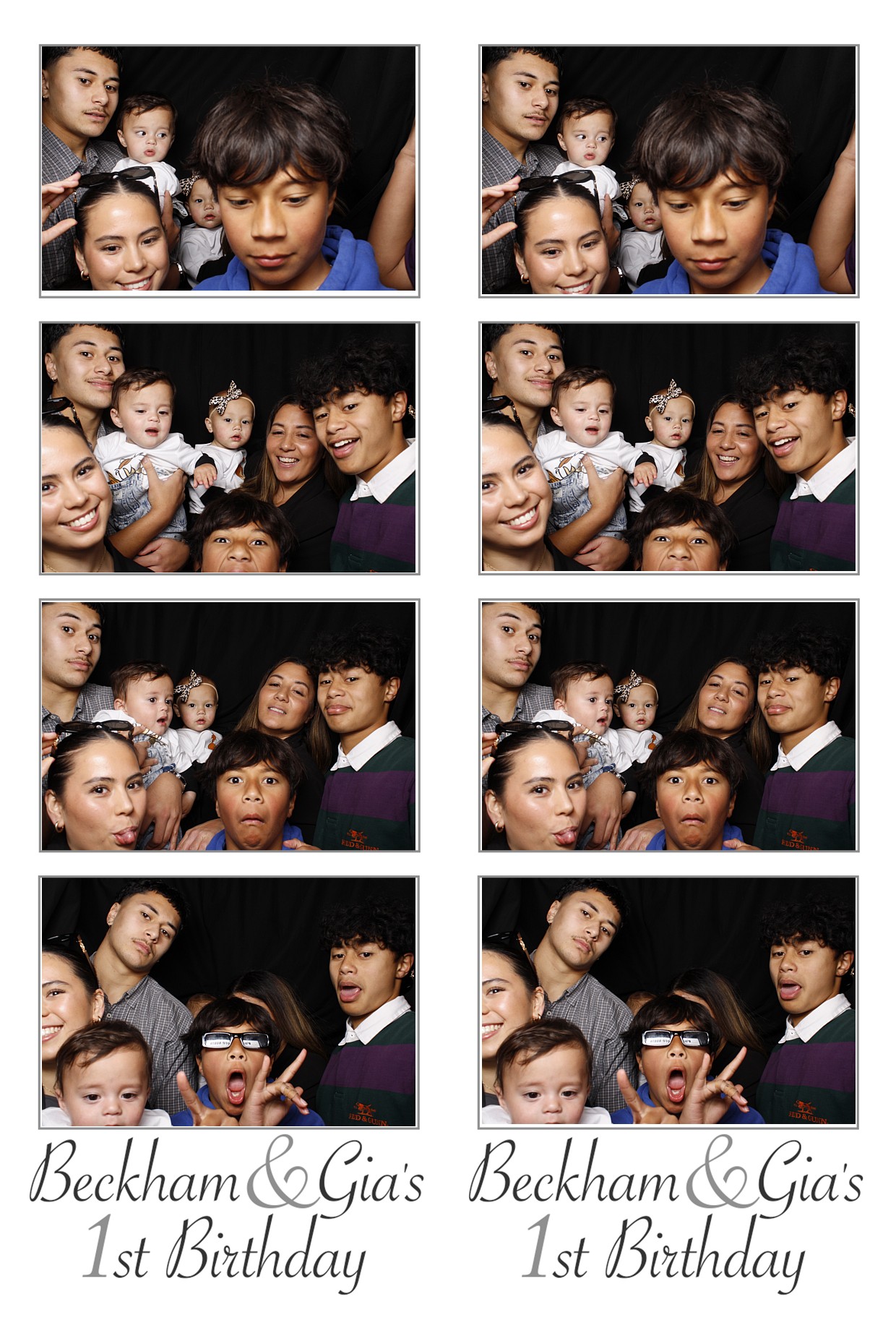 Beckham & Gia's  First Birthday | View more photos from the event at wgtngallery.classicphotobooths.co.nz/u/wgtncpbgallery/Beckham-Gias-First-Birthday