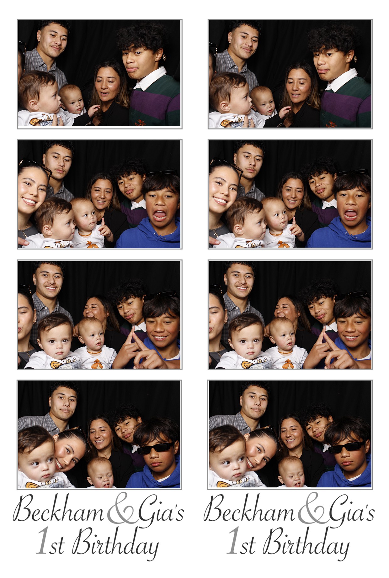 Beckham & Gia's  First Birthday | View more photos from the event at wgtngallery.classicphotobooths.co.nz/u/wgtncpbgallery/Beckham-Gias-First-Birthday