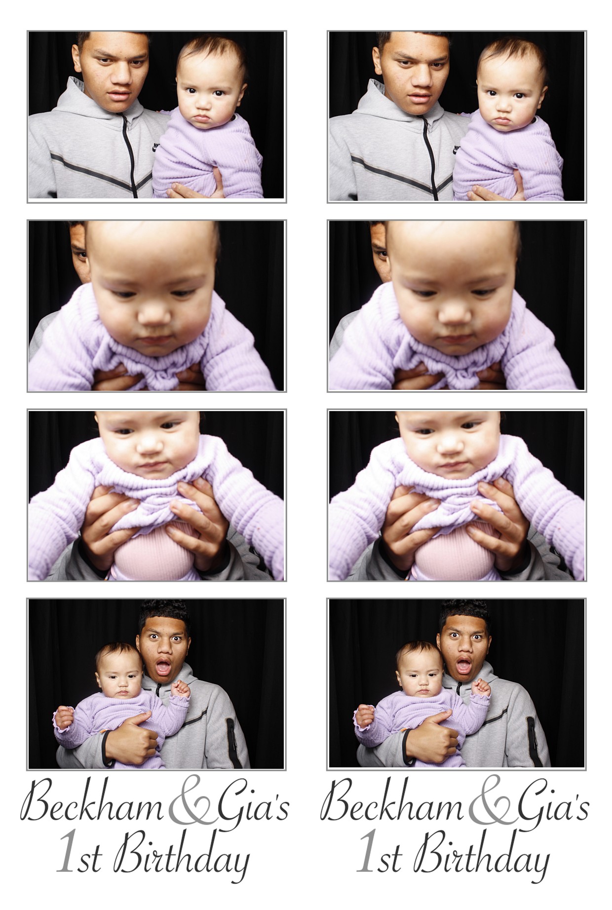 Beckham & Gia's  First Birthday | View more photos from the event at wgtngallery.classicphotobooths.co.nz/u/wgtncpbgallery/Beckham-Gias-First-Birthday