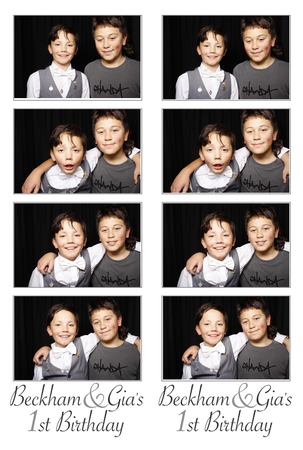 Beckham & Gia's  First Birthday | View more photos from the event at wgtngallery.classicphotobooths.co.nz/u/wgtncpbgallery/Beckham-Gias-First-Birthday