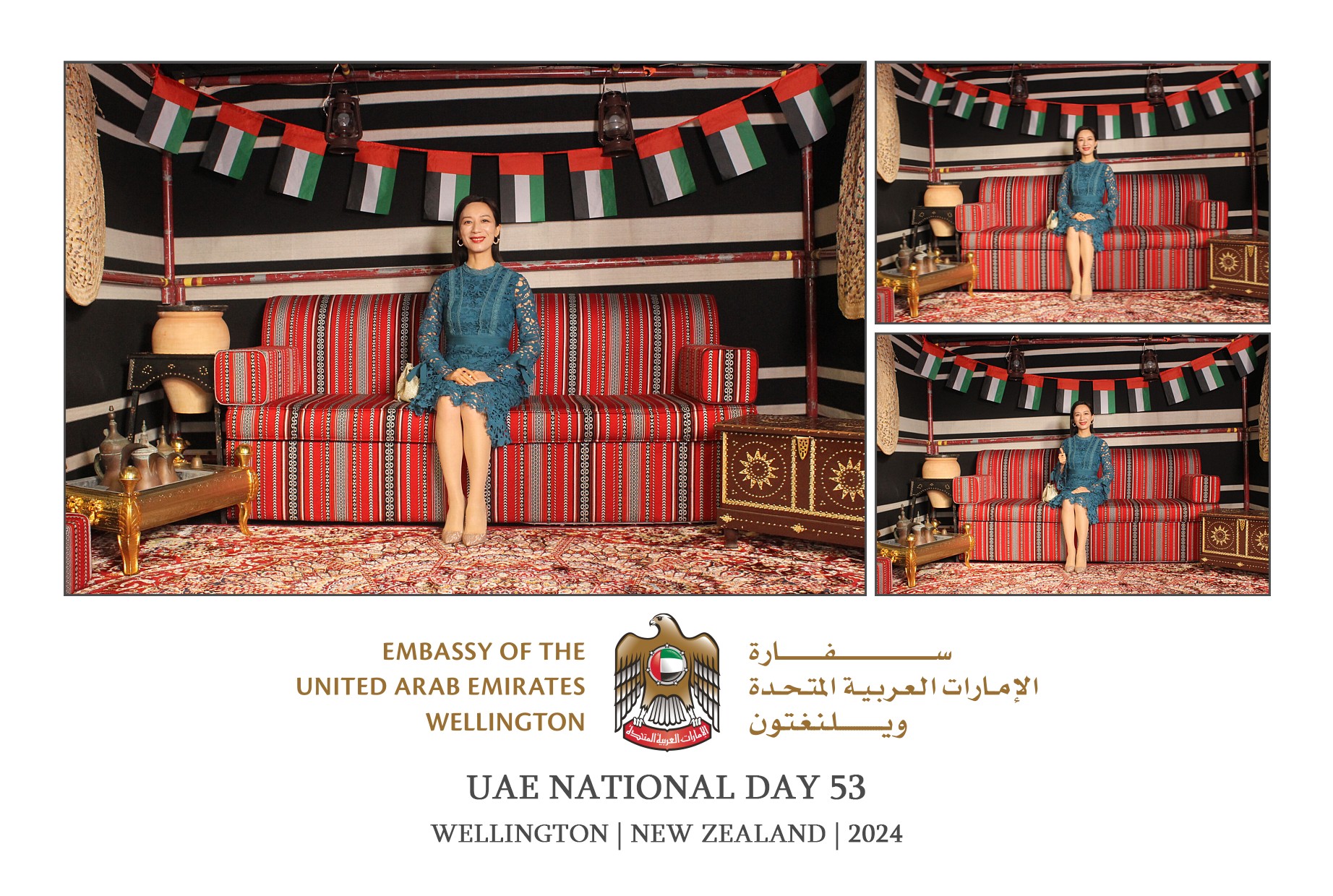 UAE National Day 53 - Wellington 2024 | View more photos from the event at wgtngallery.classicphotobooths.co.nz/u/wgtncpbgallery/UAE-National-Day-53-Wellington-2024