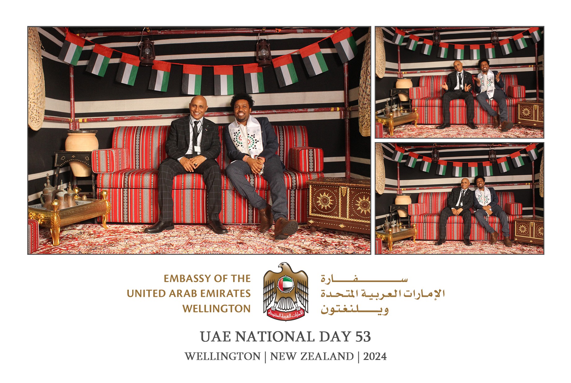 UAE National Day 53 - Wellington 2024 | View more photos from the event at wgtngallery.classicphotobooths.co.nz/u/wgtncpbgallery/UAE-National-Day-53-Wellington-2024