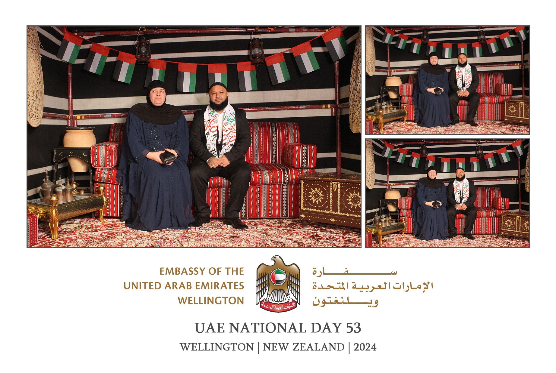 UAE National Day 53 - Wellington 2024 | View more photos from the event at wgtngallery.classicphotobooths.co.nz/u/wgtncpbgallery/UAE-National-Day-53-Wellington-2024