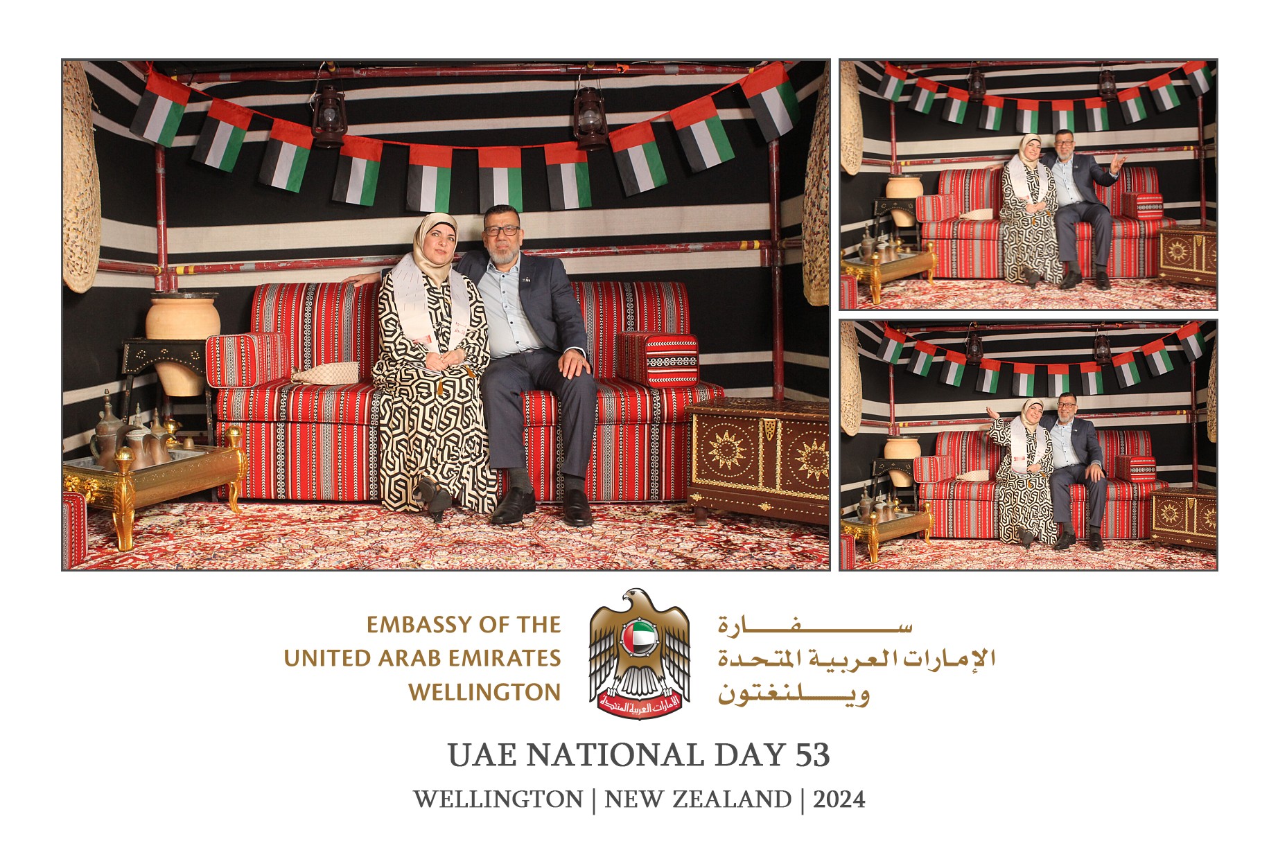 UAE National Day 53 - Wellington 2024 | View more photos from the event at wgtngallery.classicphotobooths.co.nz/u/wgtncpbgallery/UAE-National-Day-53-Wellington-2024