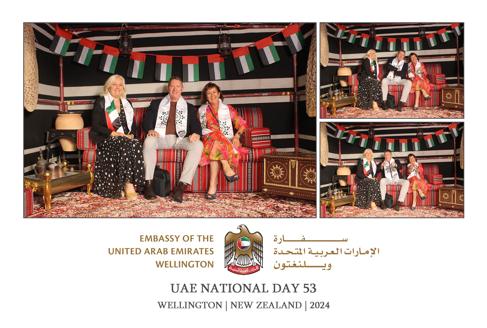 UAE National Day 53 - Wellington 2024 | View more photos from the event at wgtngallery.classicphotobooths.co.nz/u/wgtncpbgallery/UAE-National-Day-53-Wellington-2024
