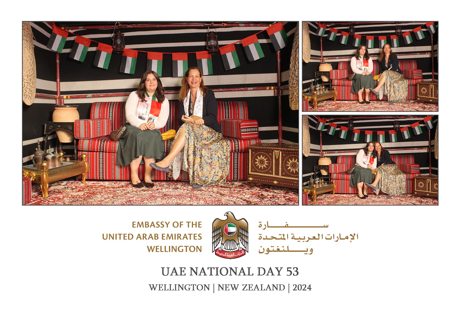 UAE National Day 53 - Wellington 2024 | View more photos from the event at wgtngallery.classicphotobooths.co.nz/u/wgtncpbgallery/UAE-National-Day-53-Wellington-2024