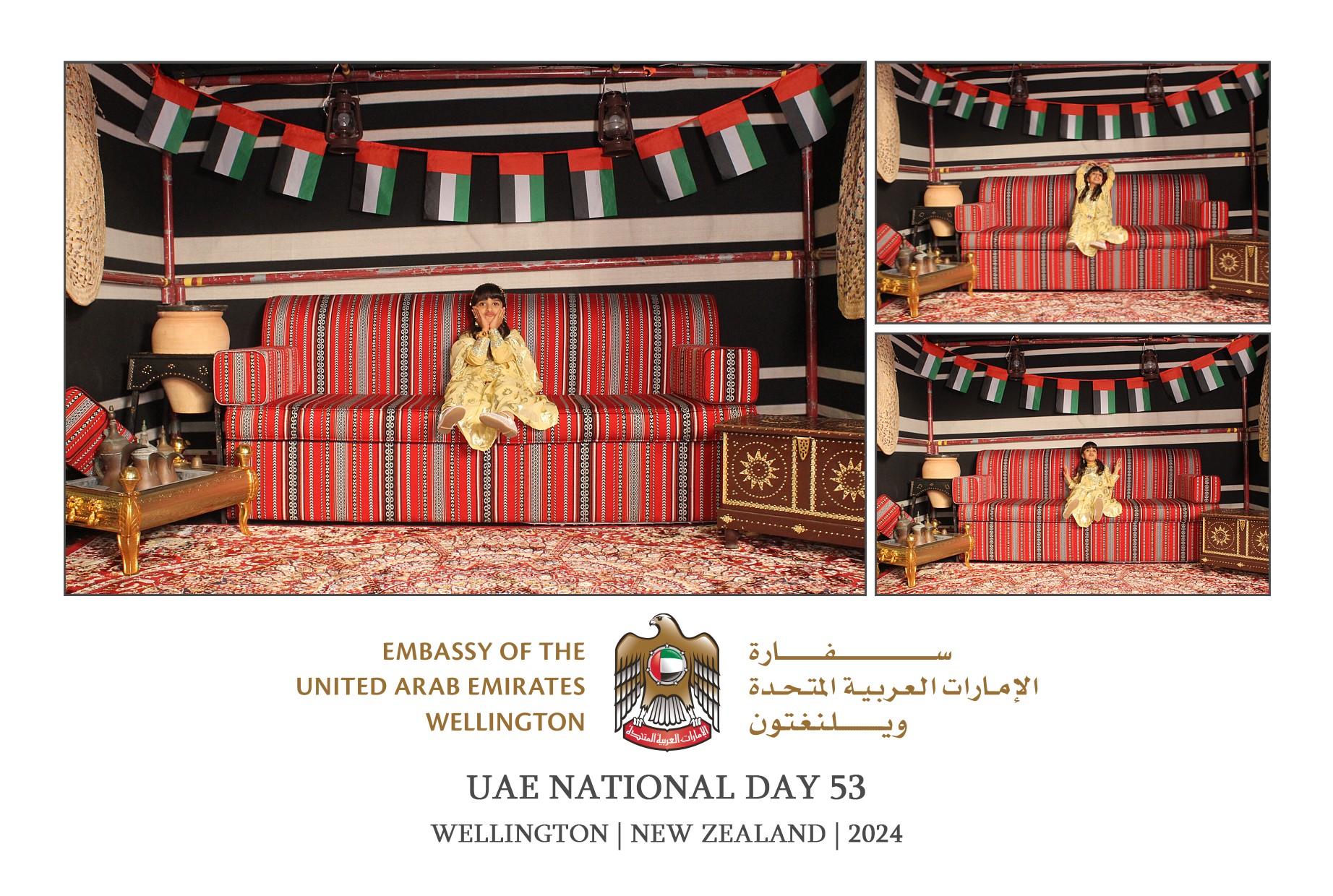 UAE National Day 53 - Wellington 2024 | View more photos from the event at wgtngallery.classicphotobooths.co.nz/u/wgtncpbgallery/UAE-National-Day-53-Wellington-2024