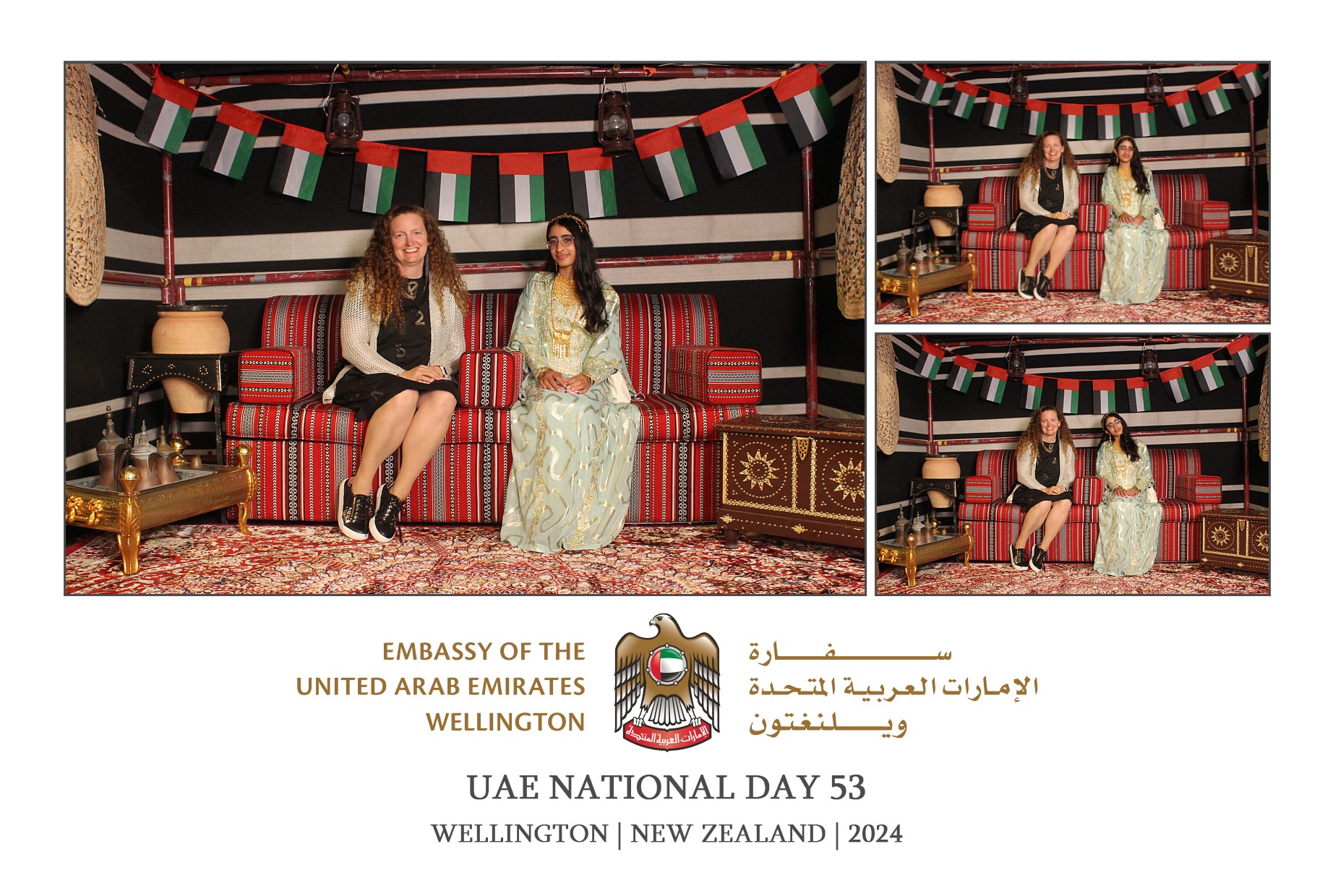 UAE National Day 53 - Wellington 2024 | View more photos from the event at wgtngallery.classicphotobooths.co.nz/u/wgtncpbgallery/UAE-National-Day-53-Wellington-2024