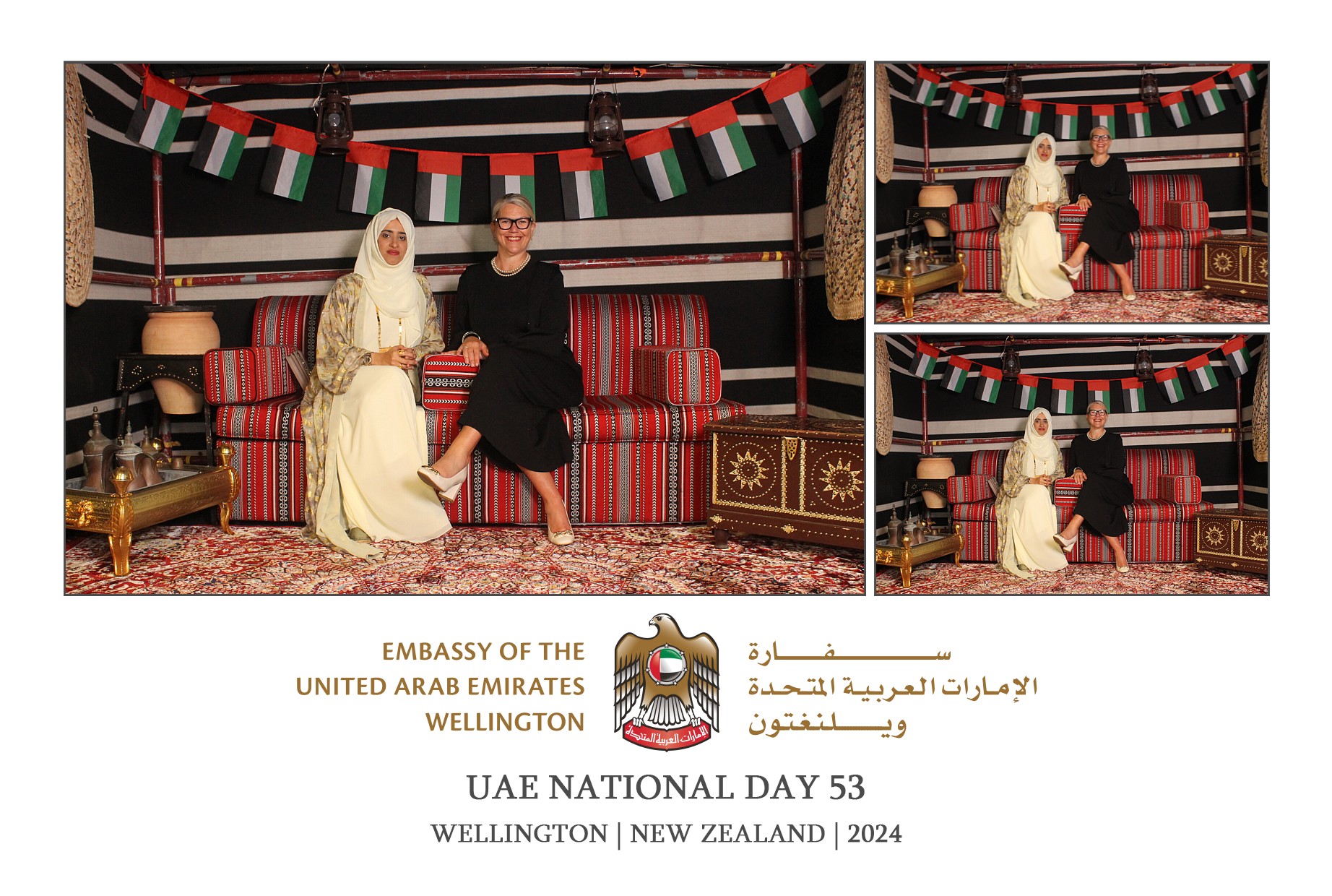 UAE National Day 53 - Wellington 2024 | View more photos from the event at wgtngallery.classicphotobooths.co.nz/u/wgtncpbgallery/UAE-National-Day-53-Wellington-2024