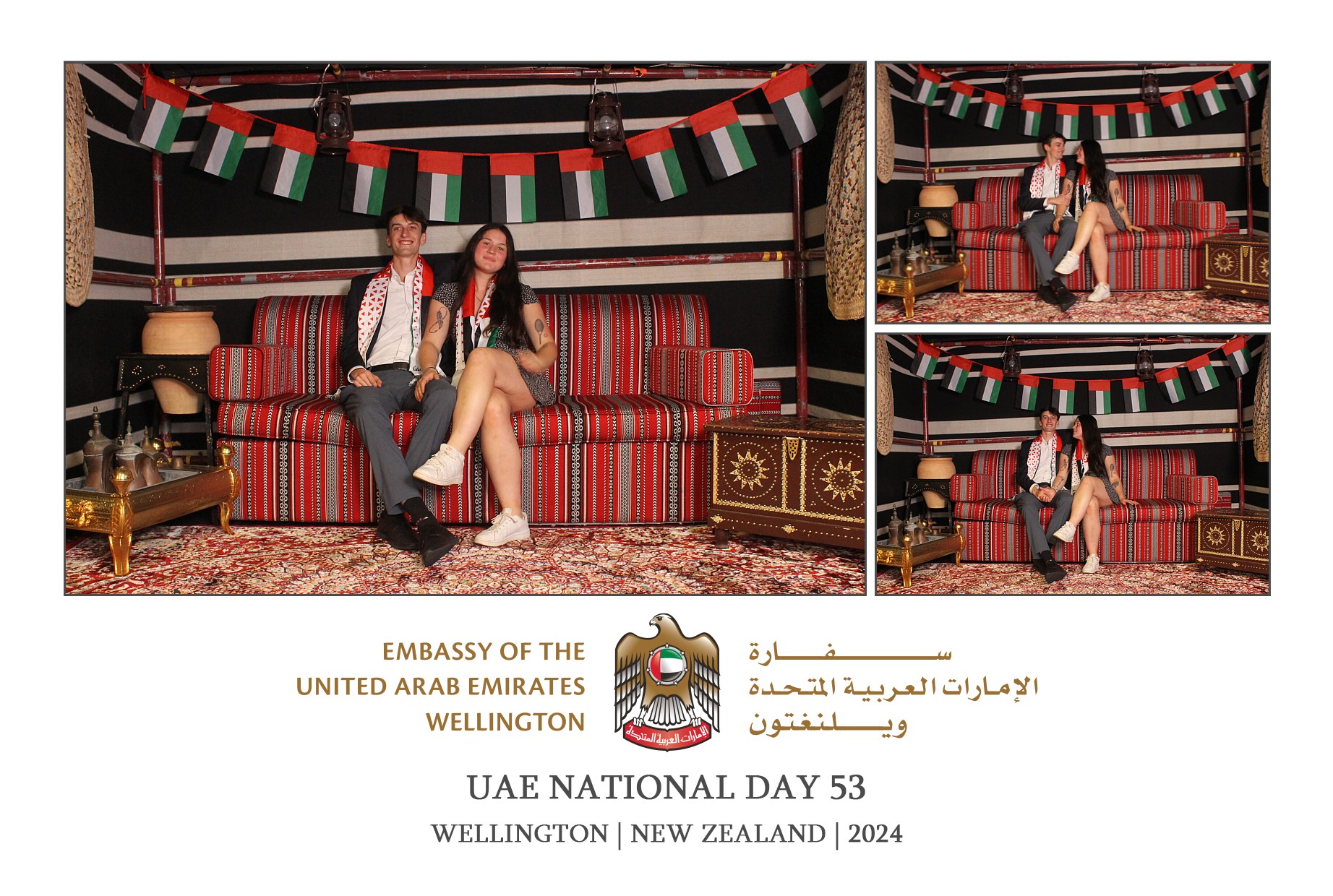 UAE National Day 53 - Wellington 2024 | View more photos from the event at wgtngallery.classicphotobooths.co.nz/u/wgtncpbgallery/UAE-National-Day-53-Wellington-2024