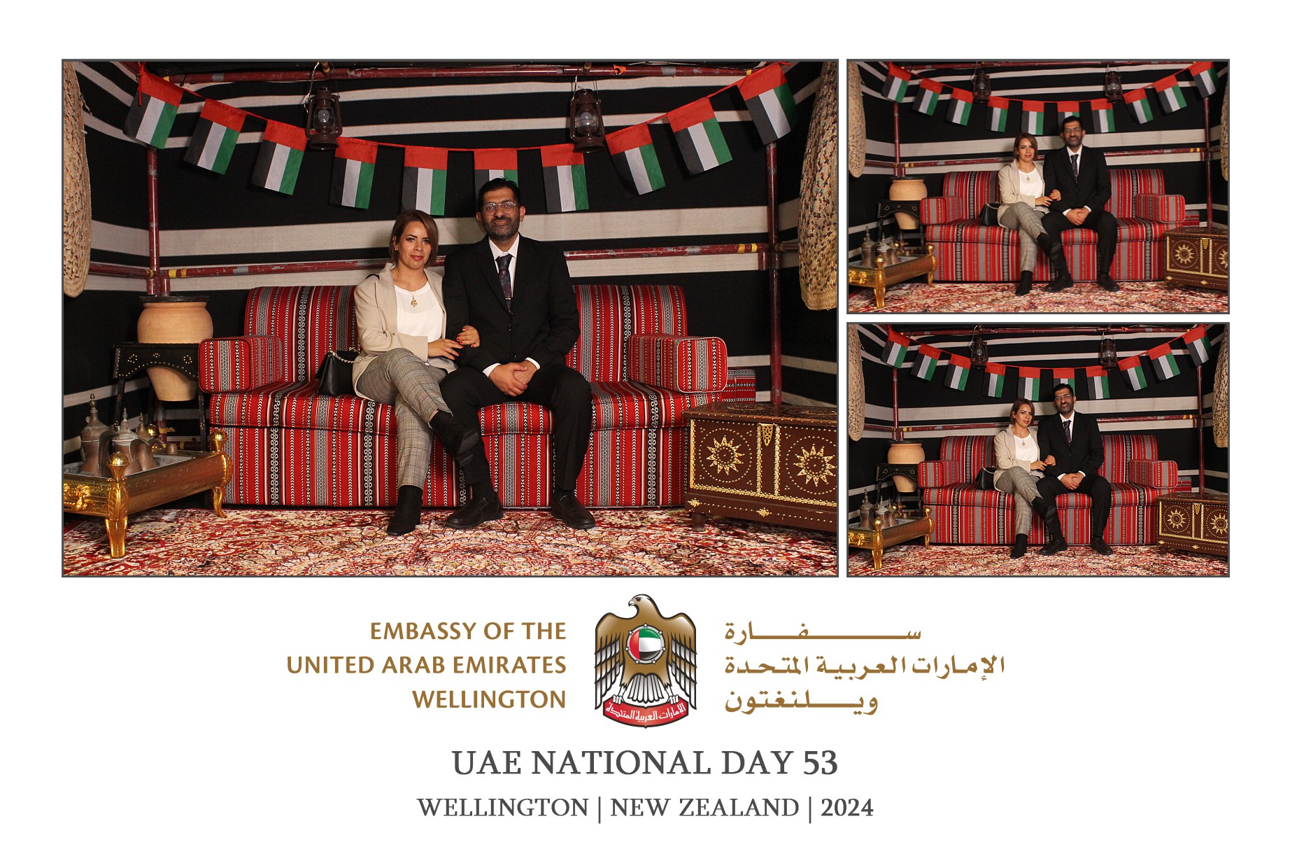 UAE National Day 53 - Wellington 2024 | View more photos from the event at wgtngallery.classicphotobooths.co.nz/u/wgtncpbgallery/UAE-National-Day-53-Wellington-2024