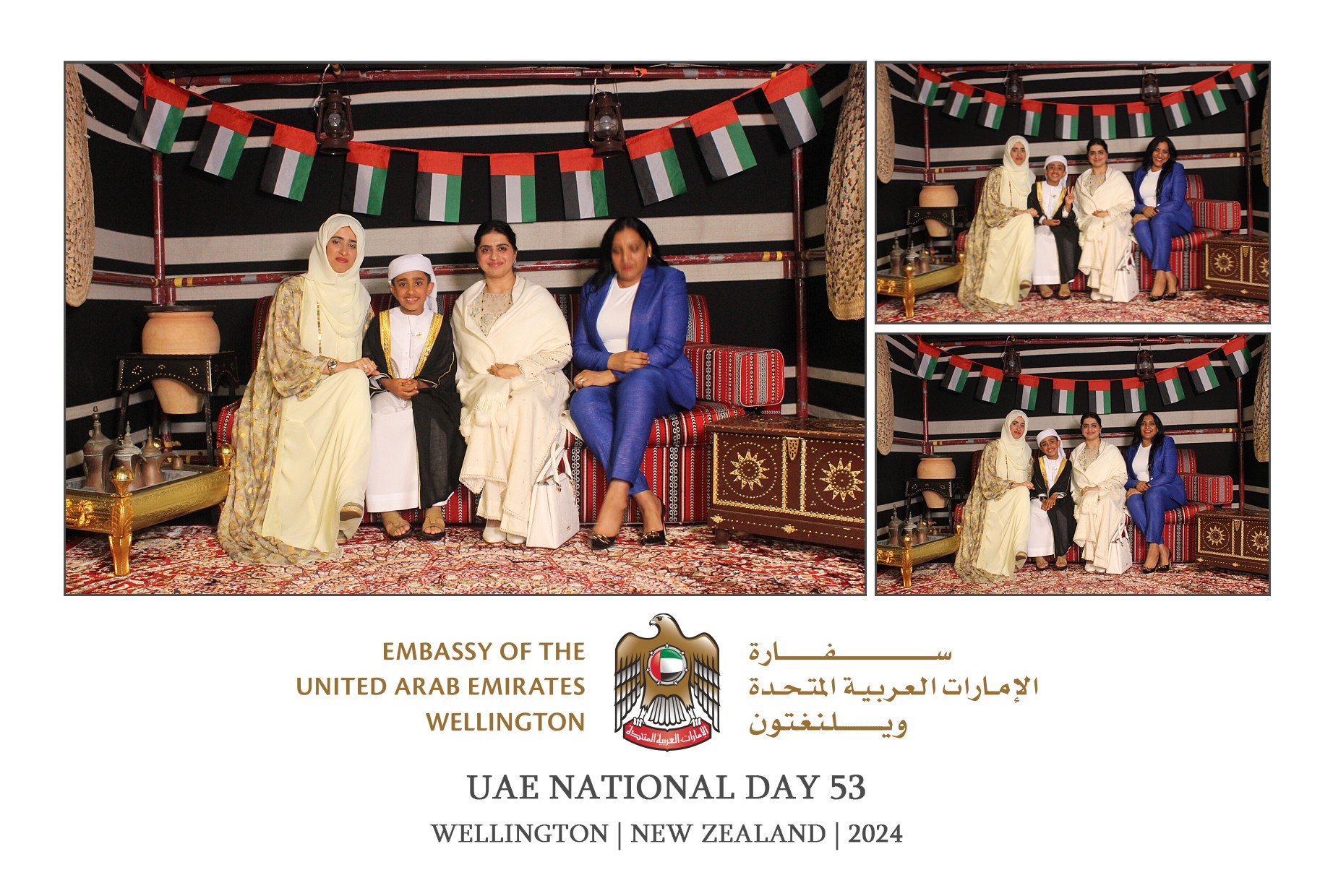UAE National Day 53 - Wellington 2024 | View more photos from the event at wgtngallery.classicphotobooths.co.nz/u/wgtncpbgallery/UAE-National-Day-53-Wellington-2024