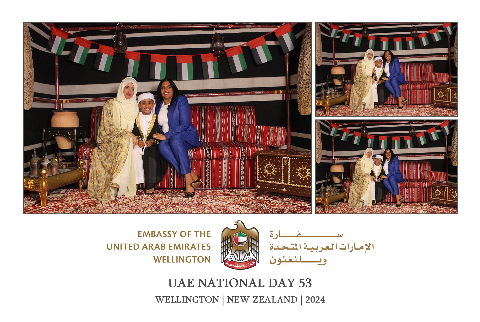 UAE National Day 53 - Wellington 2024 | View more photos from the event at wgtngallery.classicphotobooths.co.nz/u/wgtncpbgallery/UAE-National-Day-53-Wellington-2024