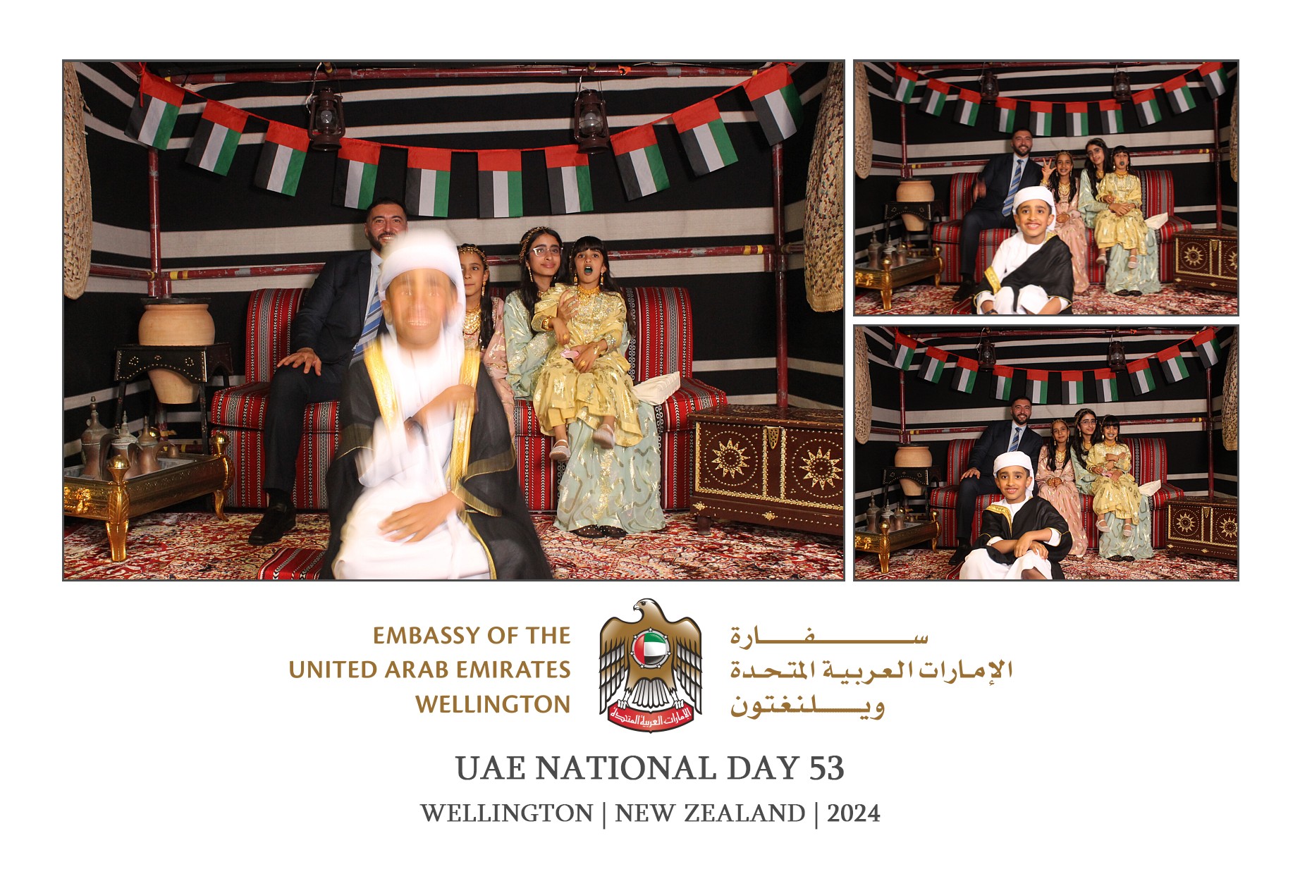 UAE National Day 53 - Wellington 2024 | View more photos from the event at wgtngallery.classicphotobooths.co.nz/u/wgtncpbgallery/UAE-National-Day-53-Wellington-2024