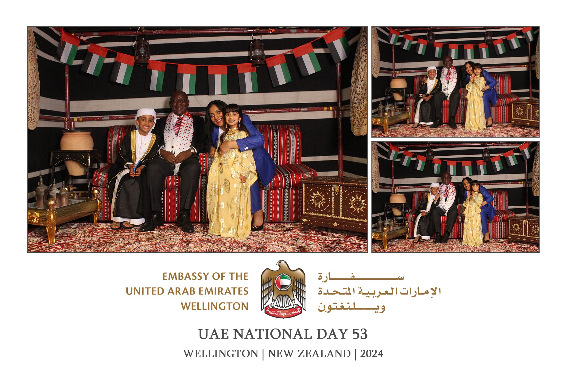 UAE National Day 53 - Wellington 2024 | View more photos from the event at wgtngallery.classicphotobooths.co.nz/u/wgtncpbgallery/UAE-National-Day-53-Wellington-2024