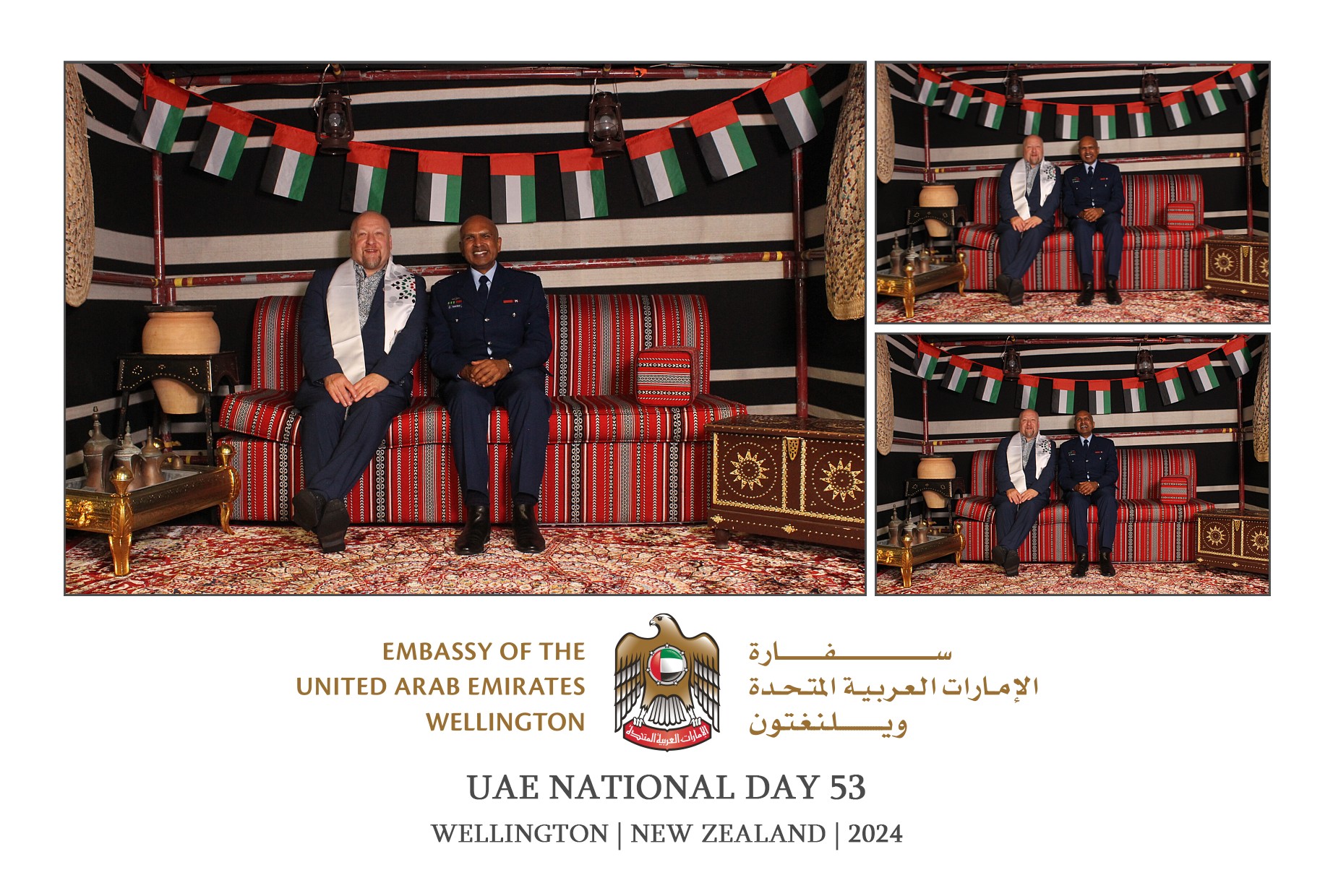 UAE National Day 53 - Wellington 2024 | View more photos from the event at wgtngallery.classicphotobooths.co.nz/u/wgtncpbgallery/UAE-National-Day-53-Wellington-2024