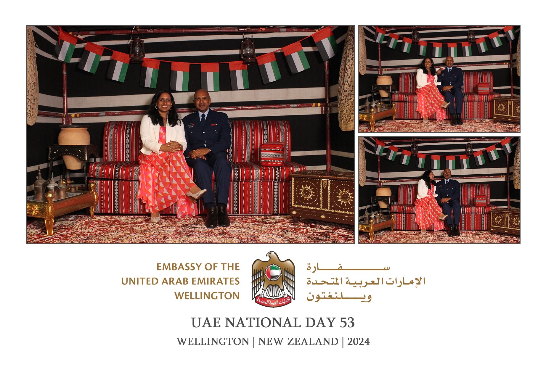 UAE National Day 53 - Wellington 2024 | View more photos from the event at wgtngallery.classicphotobooths.co.nz/u/wgtncpbgallery/UAE-National-Day-53-Wellington-2024