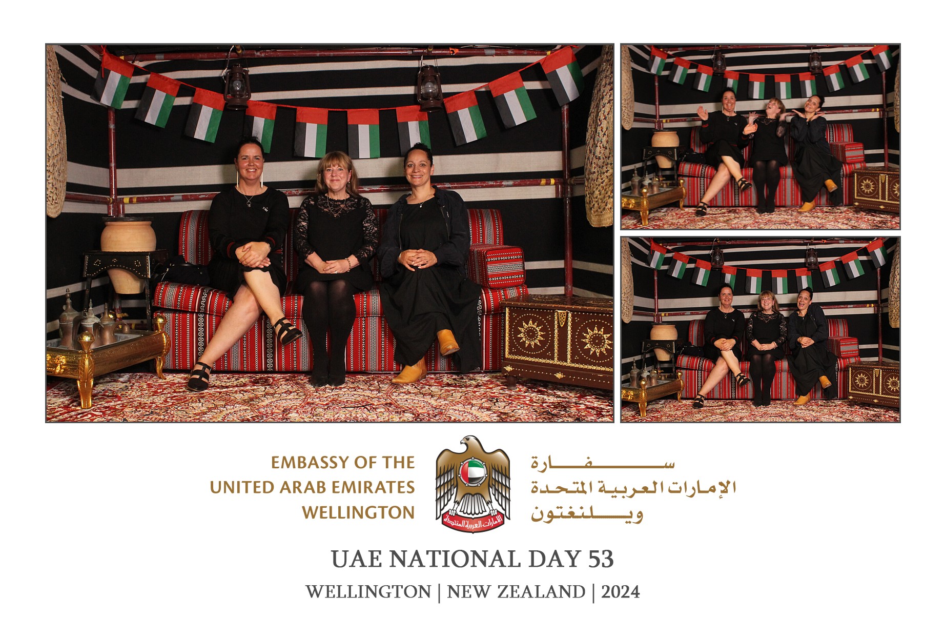 UAE National Day 53 - Wellington 2024 | View more photos from the event at wgtngallery.classicphotobooths.co.nz/u/wgtncpbgallery/UAE-National-Day-53-Wellington-2024