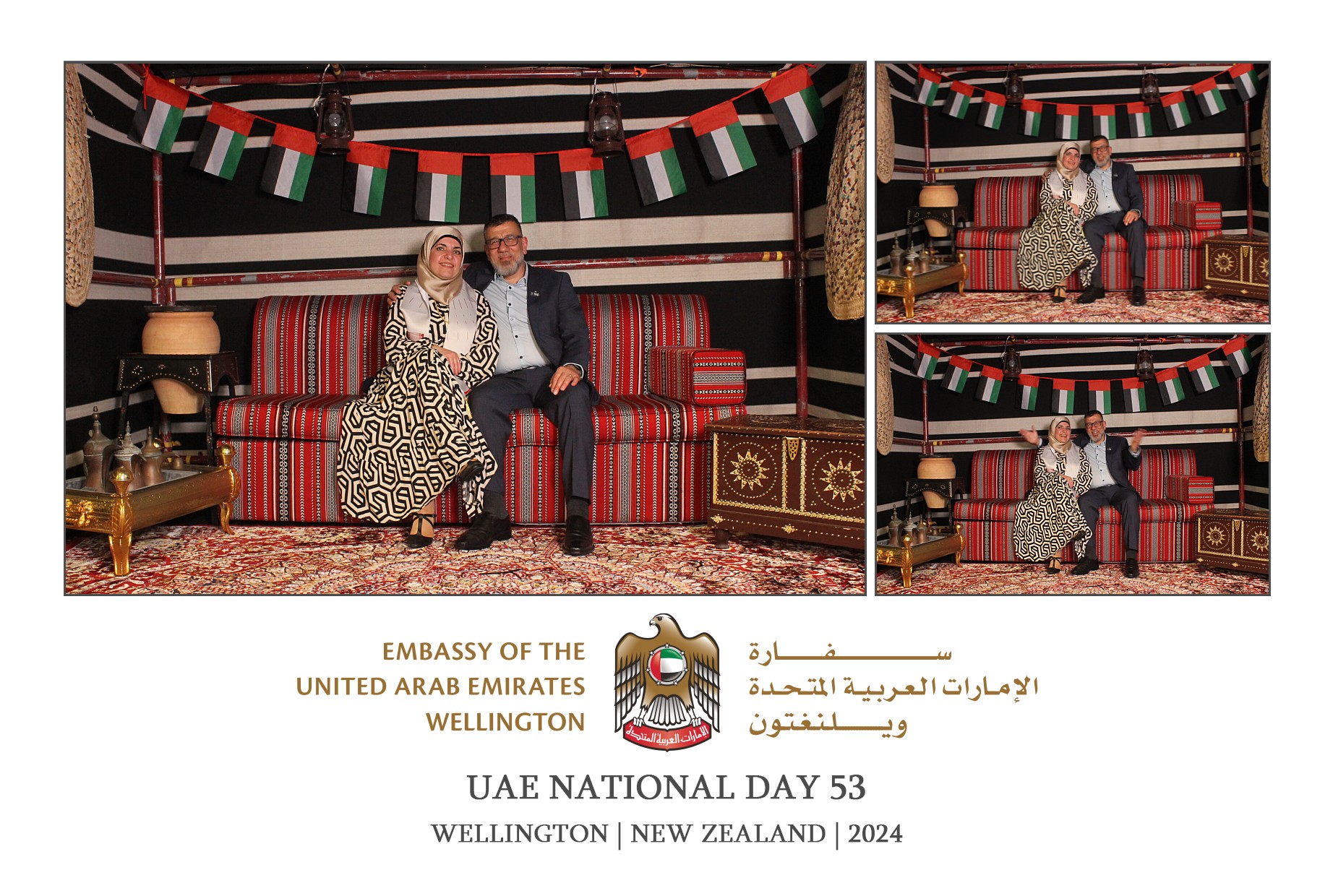 UAE National Day 53 - Wellington 2024 | View more photos from the event at wgtngallery.classicphotobooths.co.nz/u/wgtncpbgallery/UAE-National-Day-53-Wellington-2024