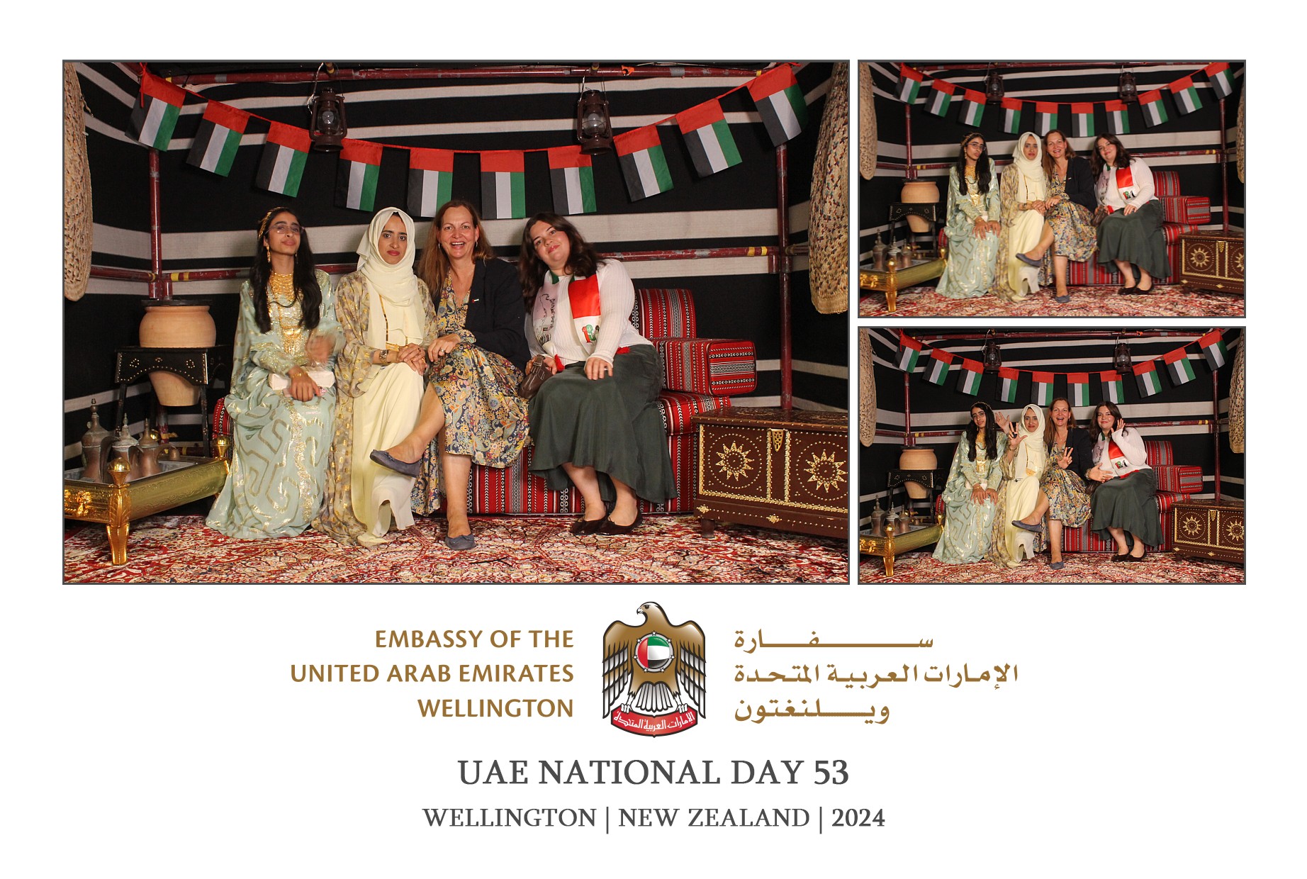 UAE National Day 53 - Wellington 2024 | View more photos from the event at wgtngallery.classicphotobooths.co.nz/u/wgtncpbgallery/UAE-National-Day-53-Wellington-2024