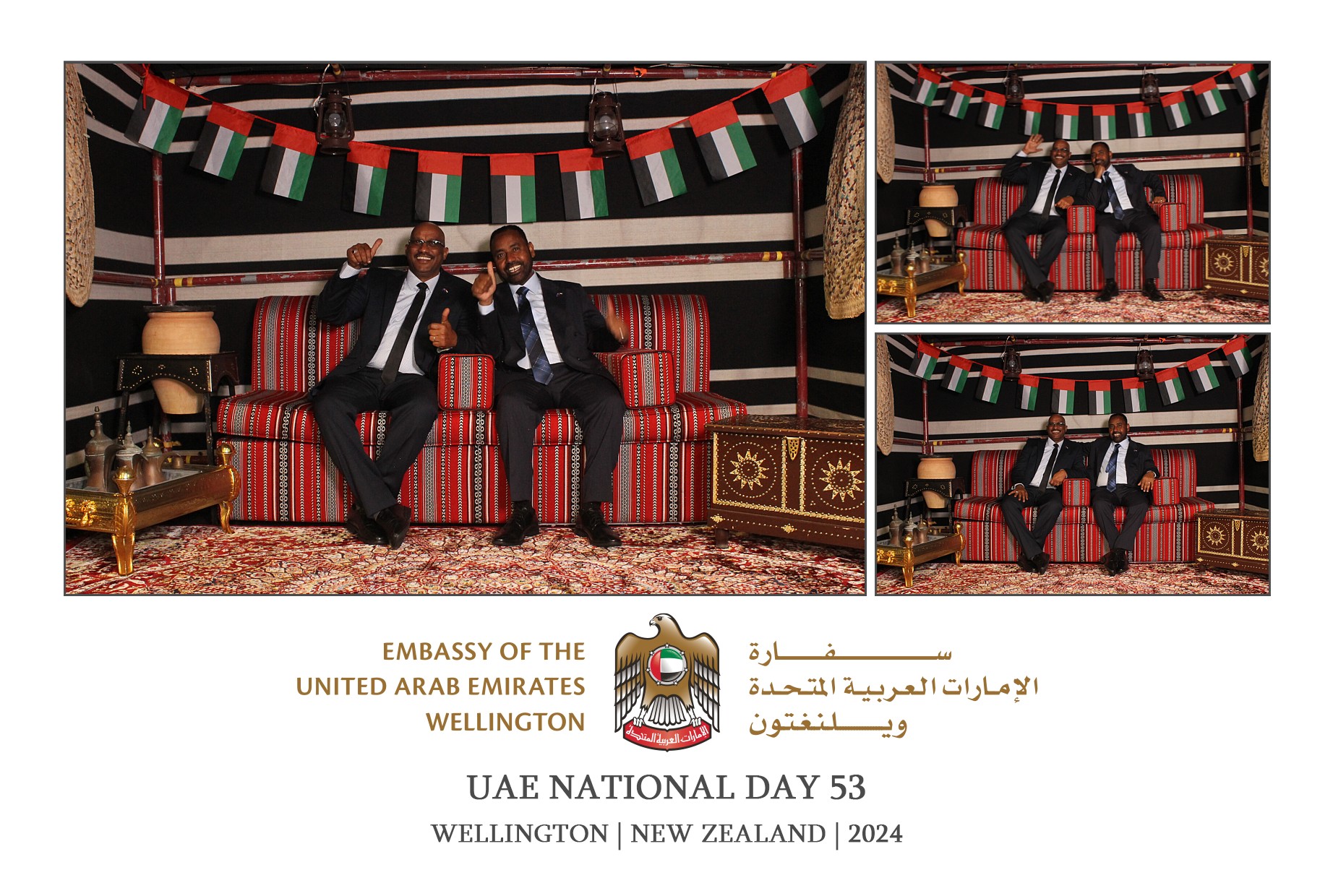 UAE National Day 53 - Wellington 2024 | View more photos from the event at wgtngallery.classicphotobooths.co.nz/u/wgtncpbgallery/UAE-National-Day-53-Wellington-2024