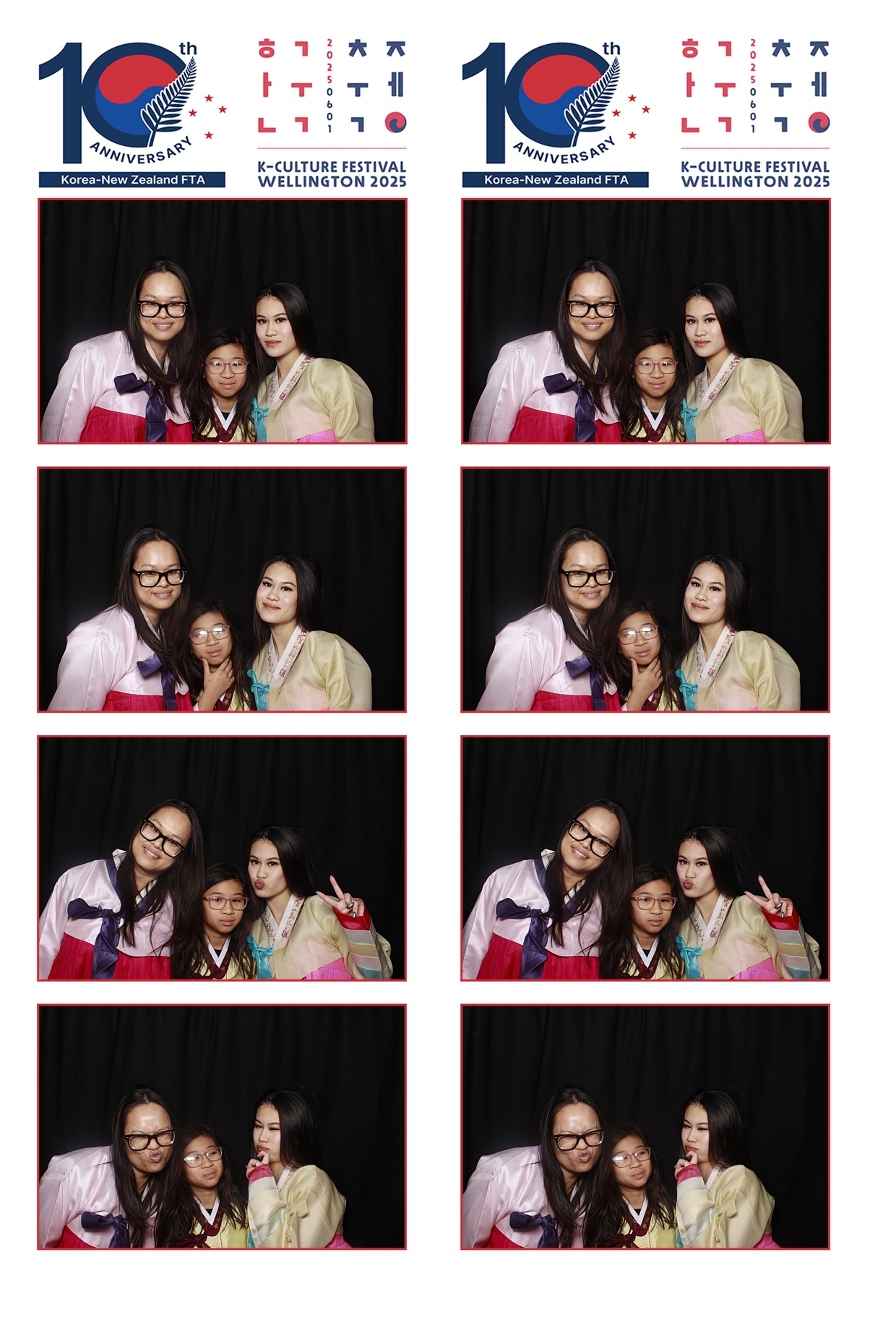 K-Culture Festival 2025 - Booth 1 | View more photos from the event at wgtngallery.classicphotobooths.co.nz/u/wgtncpbgallery/K-Culture-Festival-2025-Booth-1