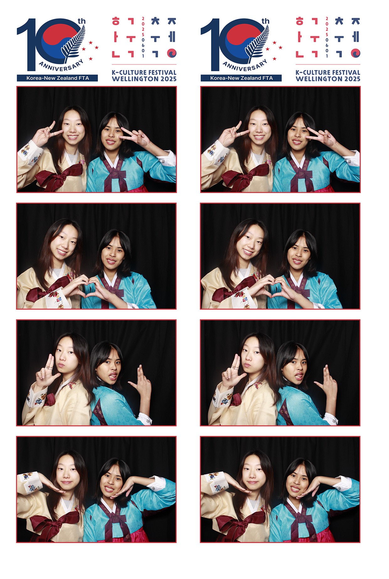 K-Culture Festival 2025 - Booth 1 | View more photos from the event at wgtngallery.classicphotobooths.co.nz/u/wgtncpbgallery/K-Culture-Festival-2025-Booth-1