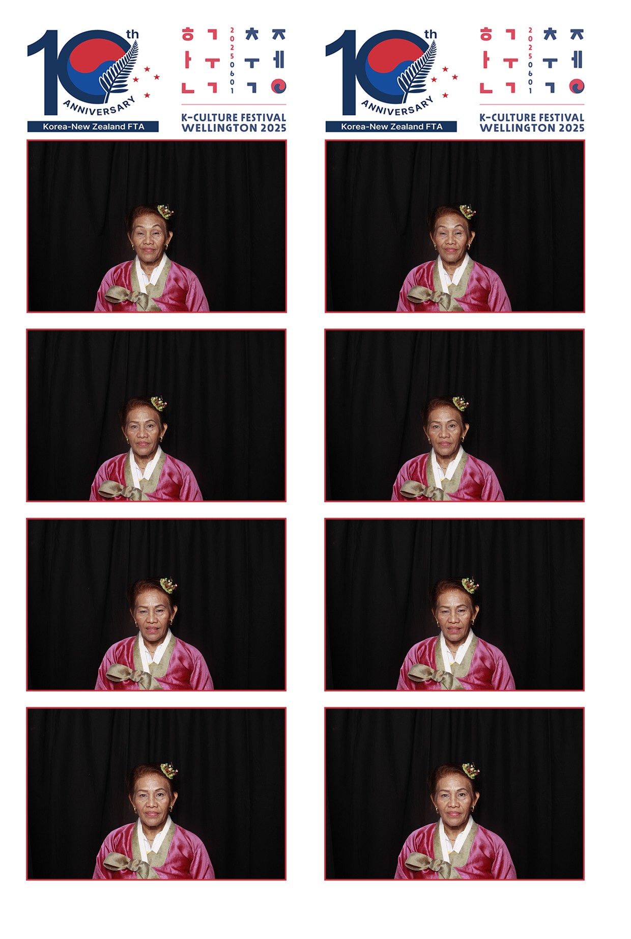 K-Culture Festival 2025 - Booth 1 | View more photos from the event at wgtngallery.classicphotobooths.co.nz/u/wgtncpbgallery/K-Culture-Festival-2025-Booth-1