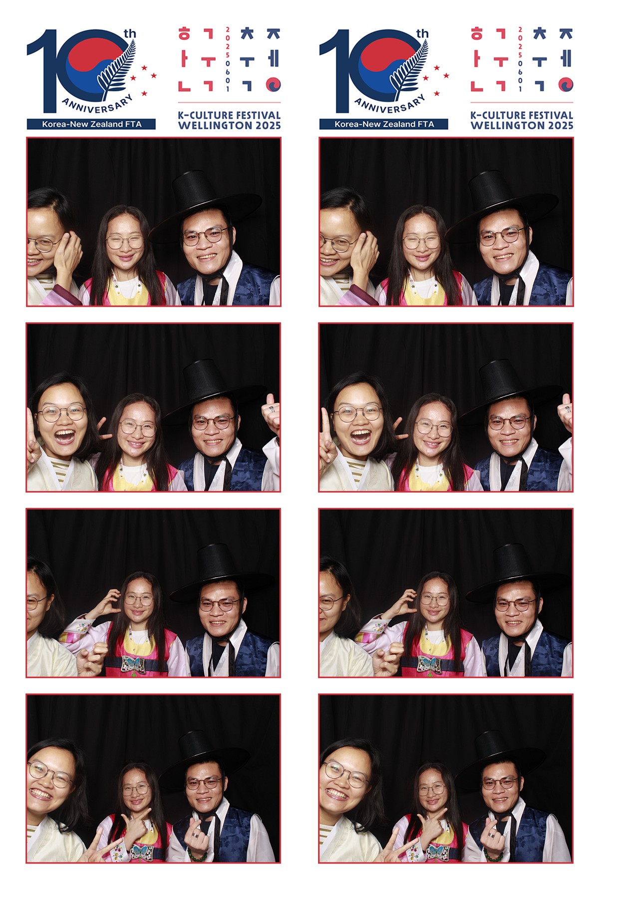 K-Culture Festival 2025 - Booth 1 | View more photos from the event at wgtngallery.classicphotobooths.co.nz/u/wgtncpbgallery/K-Culture-Festival-2025-Booth-1