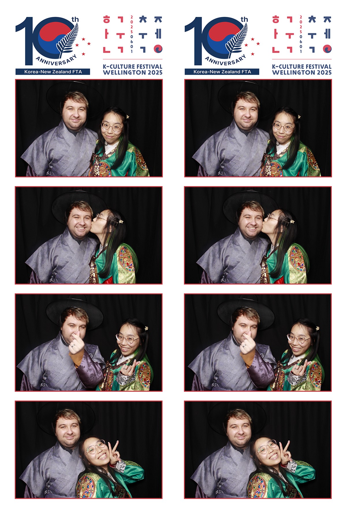 K-Culture Festival 2025 - Booth 1 | View more photos from the event at wgtngallery.classicphotobooths.co.nz/u/wgtncpbgallery/K-Culture-Festival-2025-Booth-1