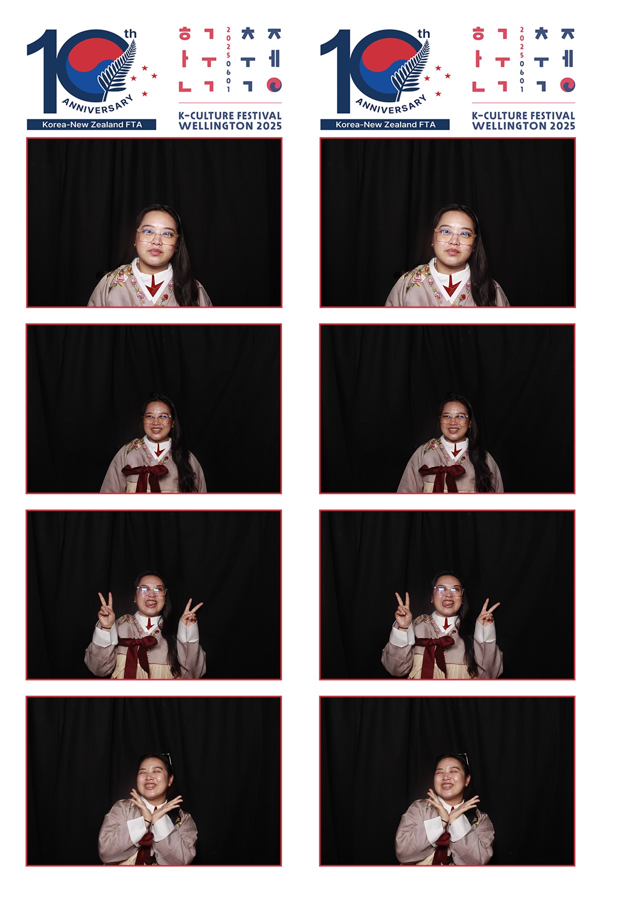 K-Culture Festival 2025 - Booth 1 | View more photos from the event at wgtngallery.classicphotobooths.co.nz/u/wgtncpbgallery/K-Culture-Festival-2025-Booth-1