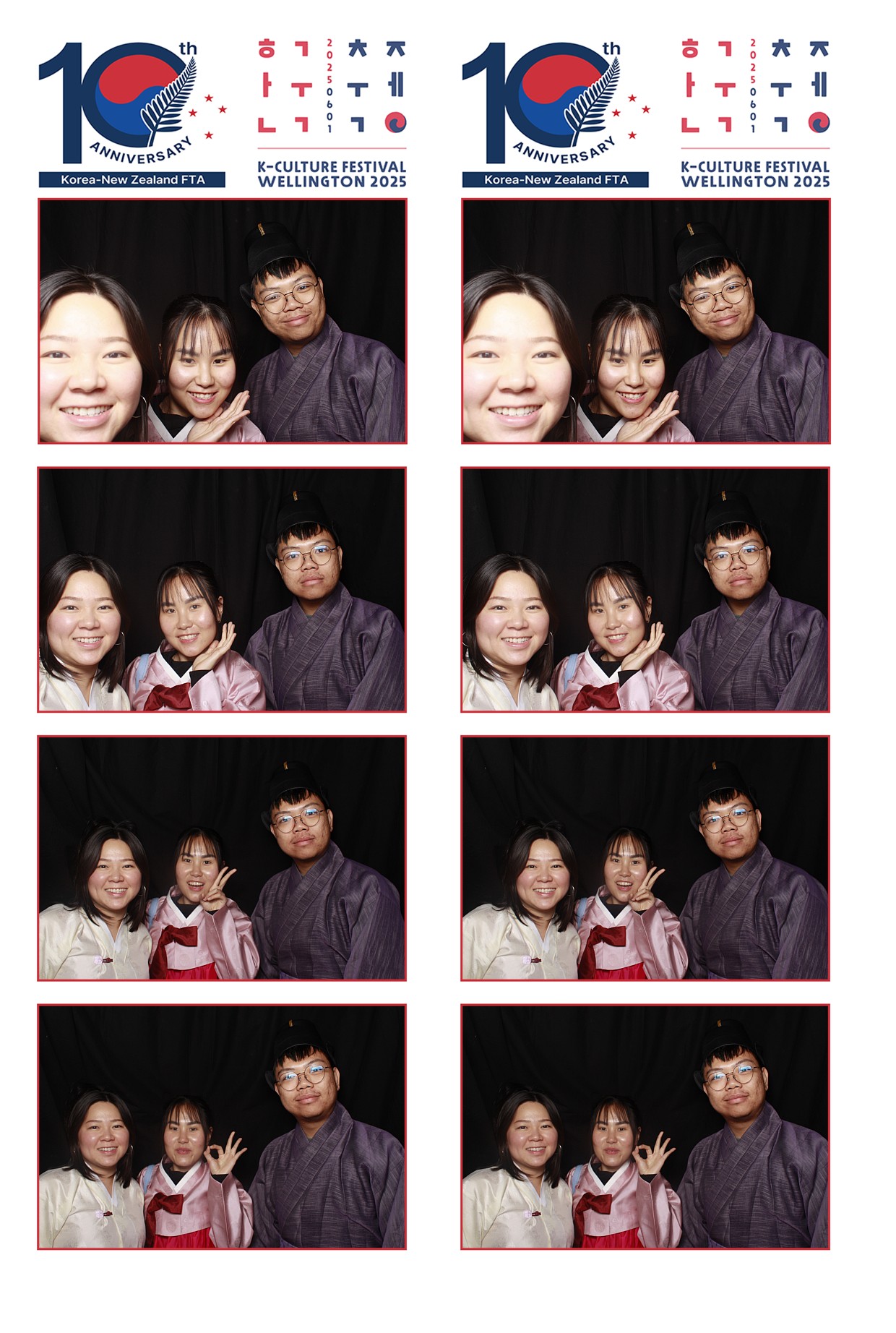 K-Culture Festival 2025 - Booth 1 | View more photos from the event at wgtngallery.classicphotobooths.co.nz/u/wgtncpbgallery/K-Culture-Festival-2025-Booth-1