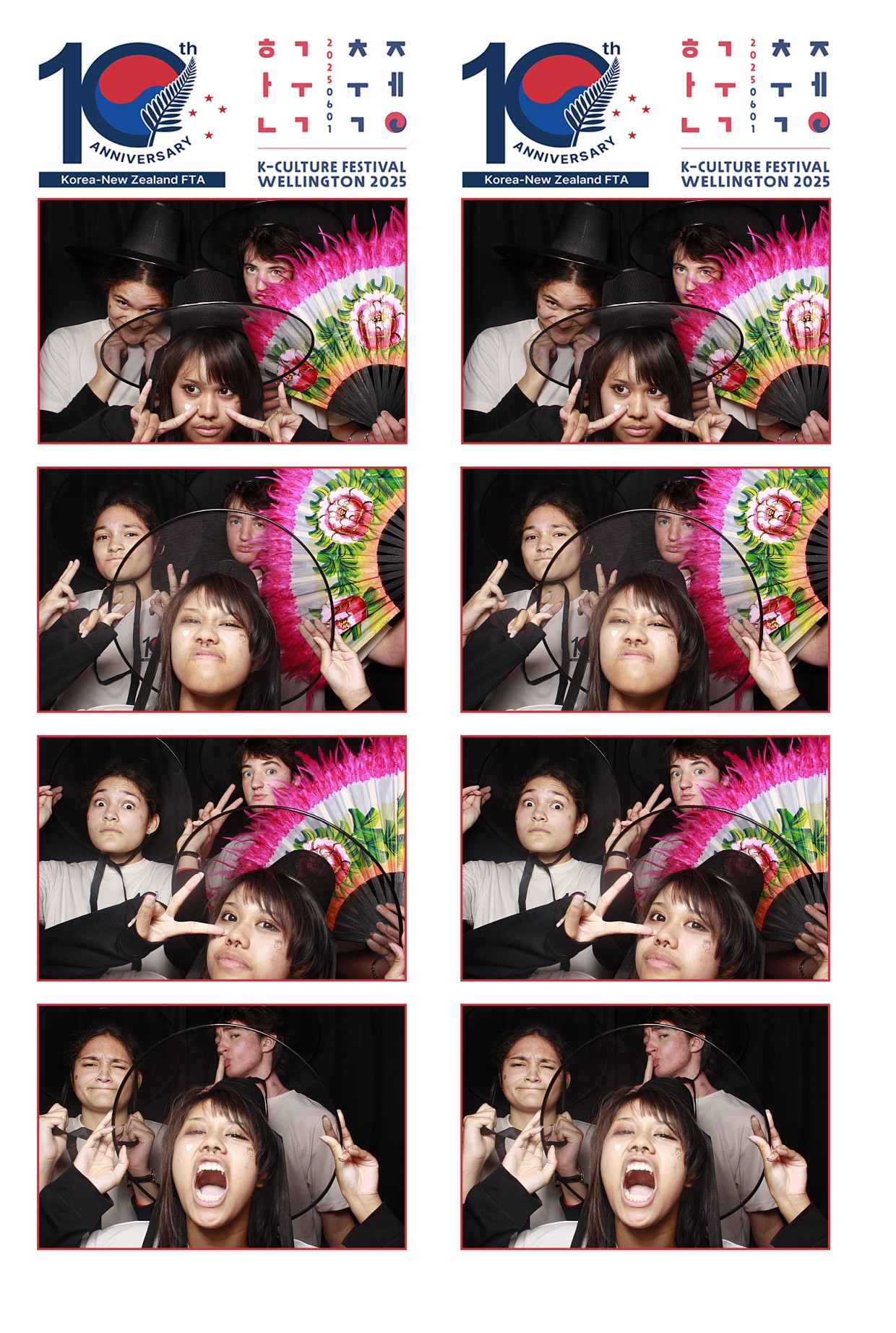 K-Culture Festival 2025 - Booth 1 | View more photos from the event at wgtngallery.classicphotobooths.co.nz/u/wgtncpbgallery/K-Culture-Festival-2025-Booth-1