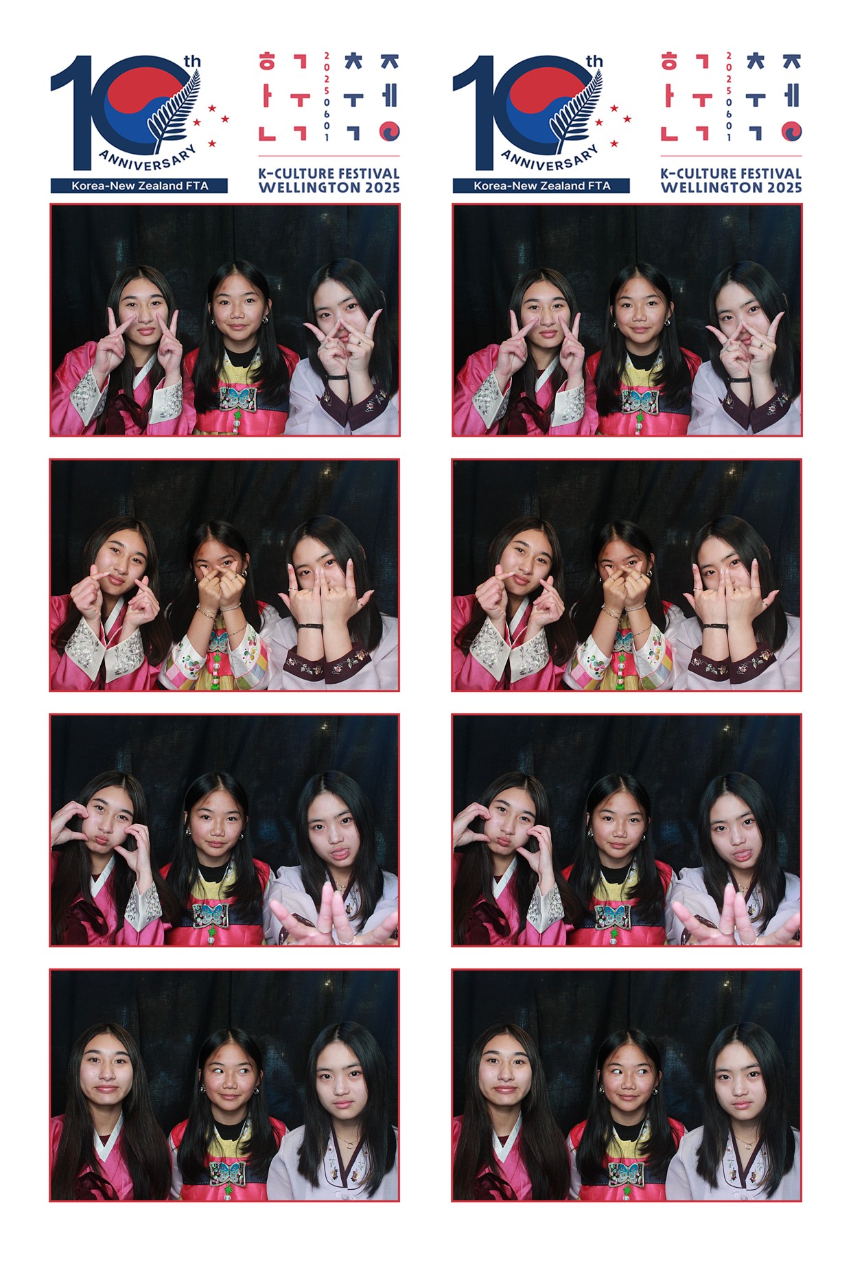 K-Culture Festival 2025 - Booth 2 | View more photos from the event at wgtngallery.classicphotobooths.co.nz/u/wgtncpbgallery/K-Culture-Festival-2025-Booth-2