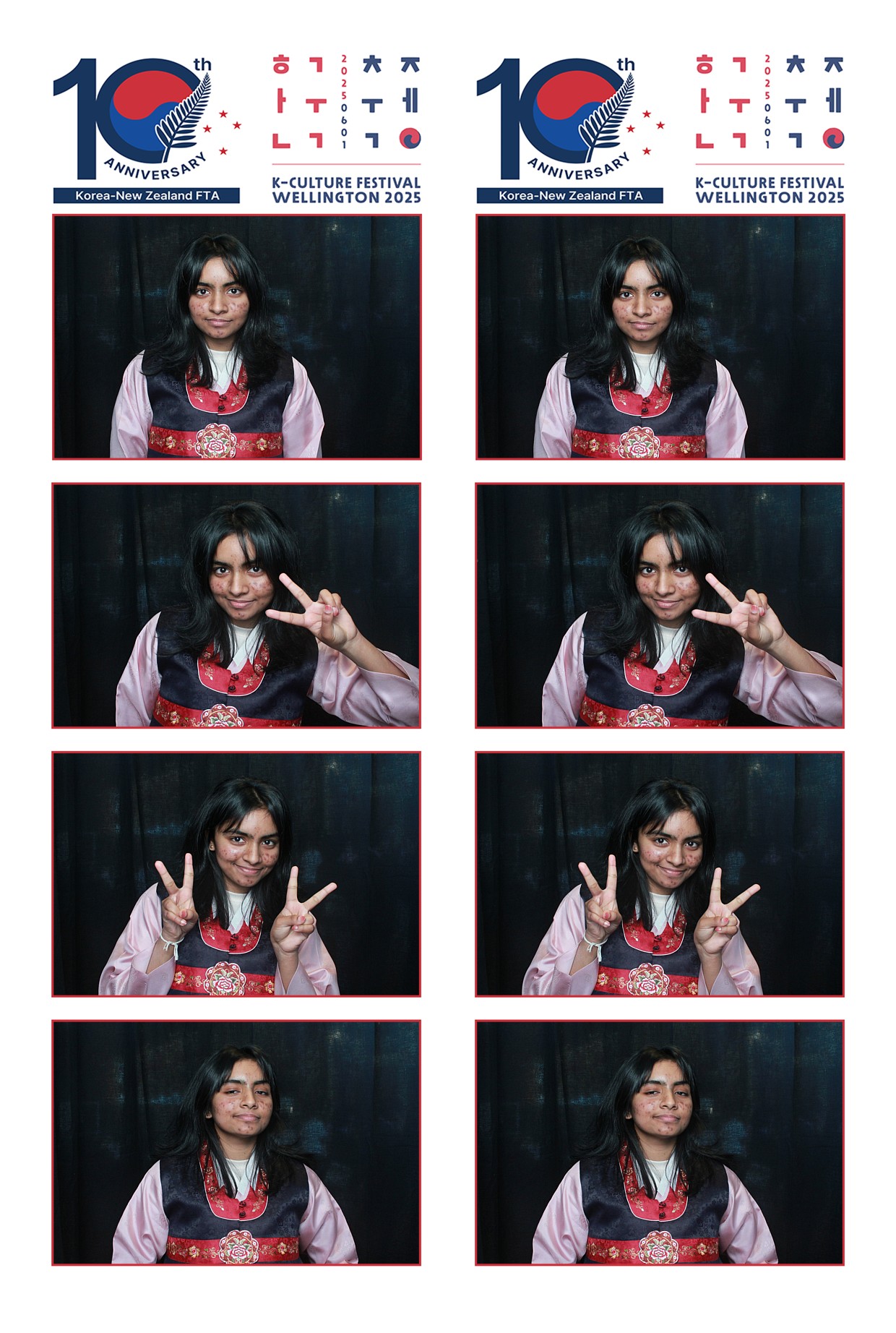 K-Culture Festival 2025 - Booth 2 | View more photos from the event at wgtngallery.classicphotobooths.co.nz/u/wgtncpbgallery/K-Culture-Festival-2025-Booth-2